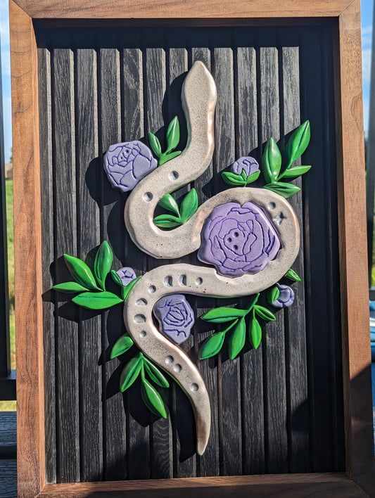 Tattoo Snake & Roses Home Decor