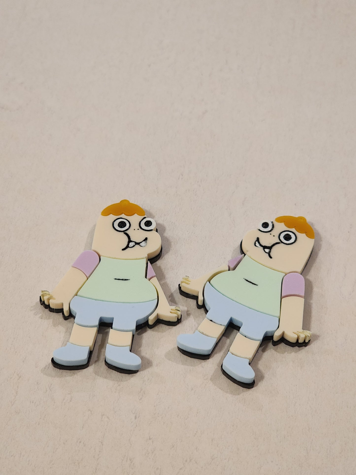 Handmade Pastel Cartoon Acrylic Dangle Earrings