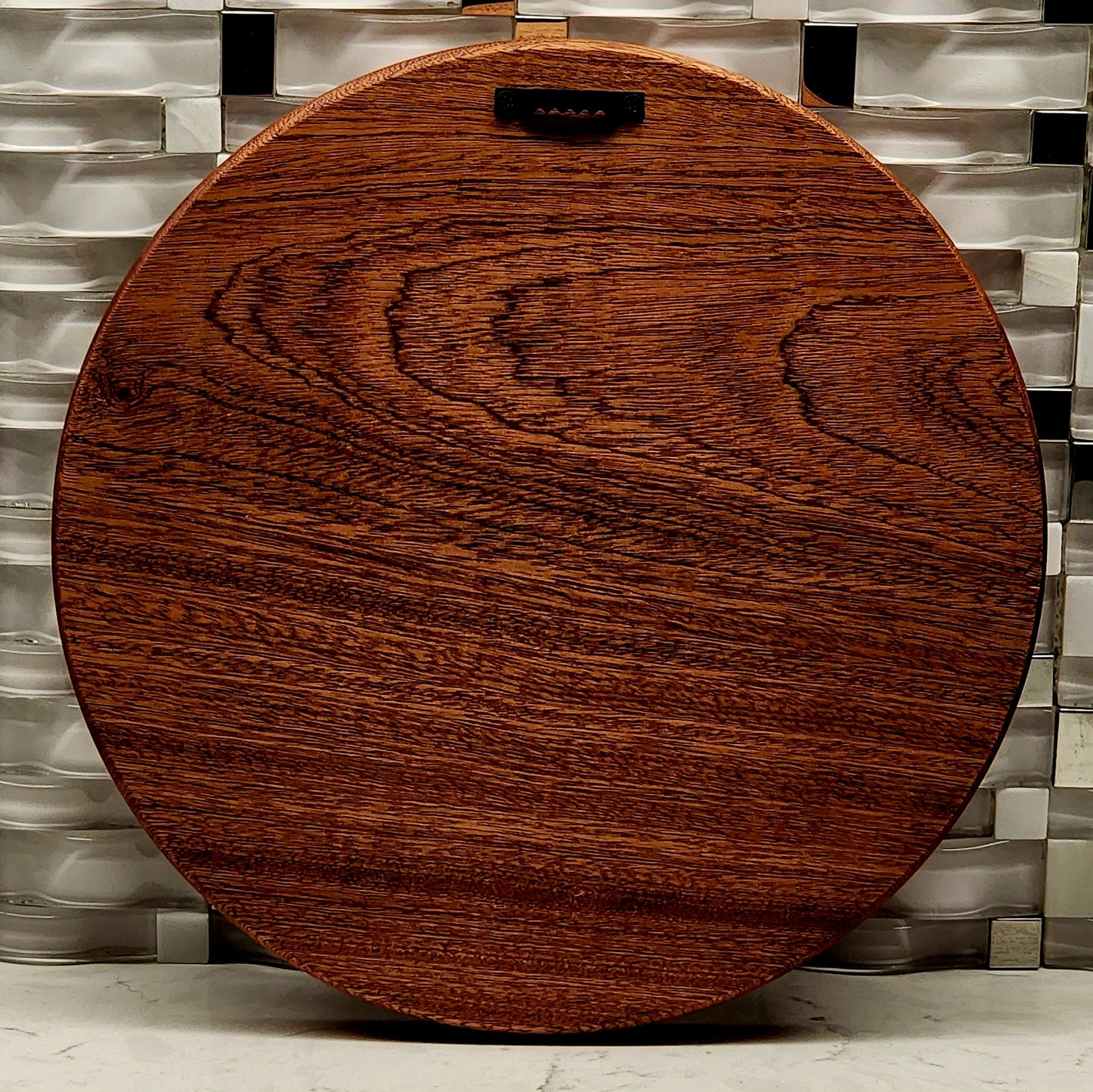 Skull with Mountains Nature Hardwood Round