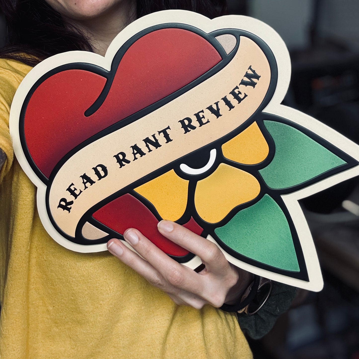 Rad Trad Tattoo Personalized Heart