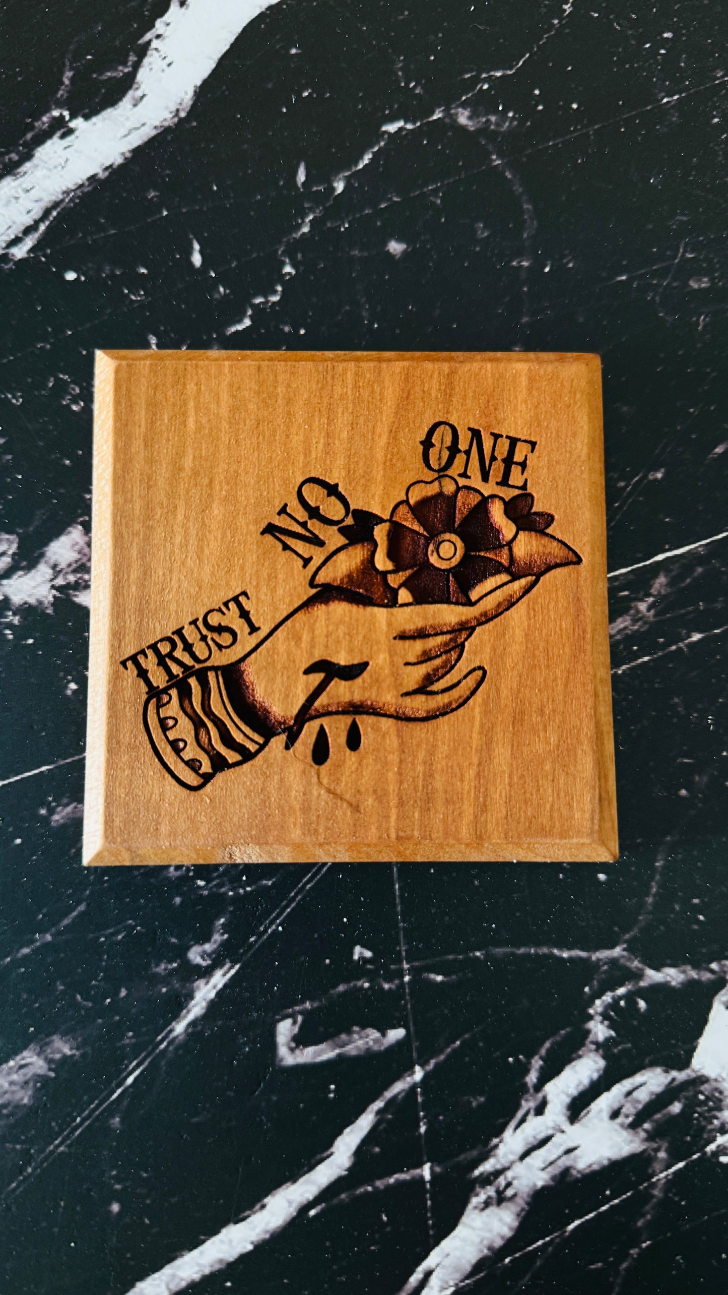Tattoo Coasters Set of 4 with Base