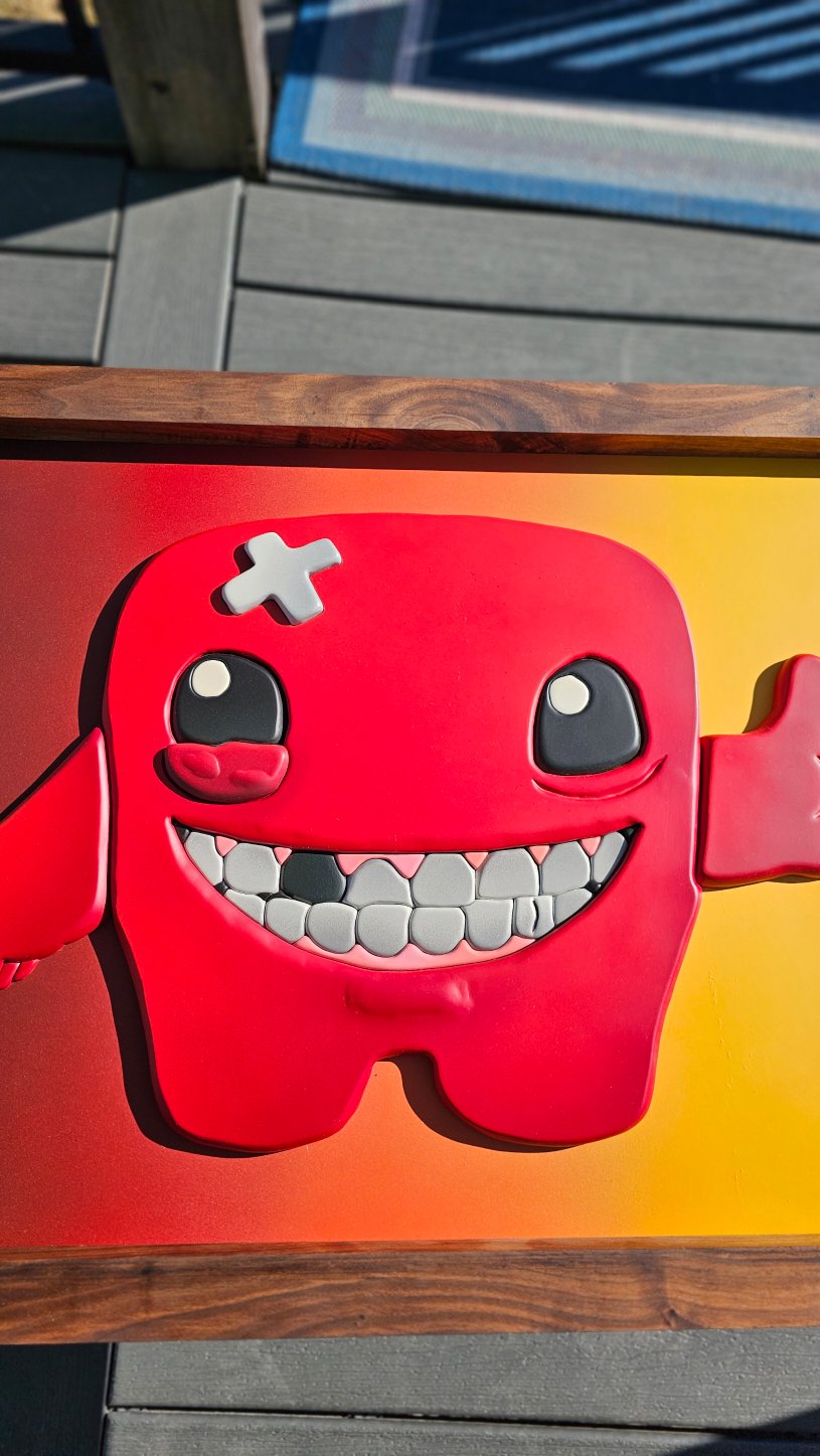 Super Meaty Handmade Sign