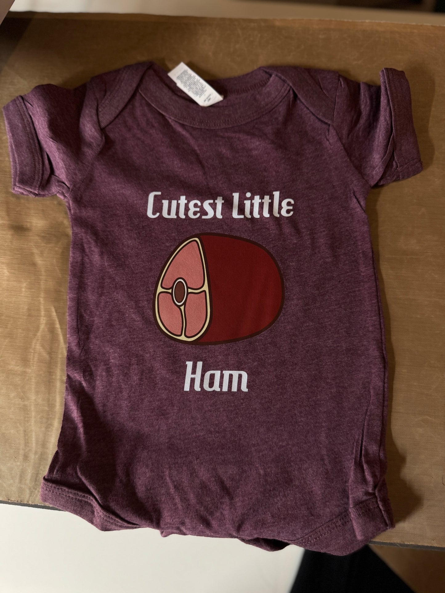 Cutest Little Ham One Piece Baby Bodysuit