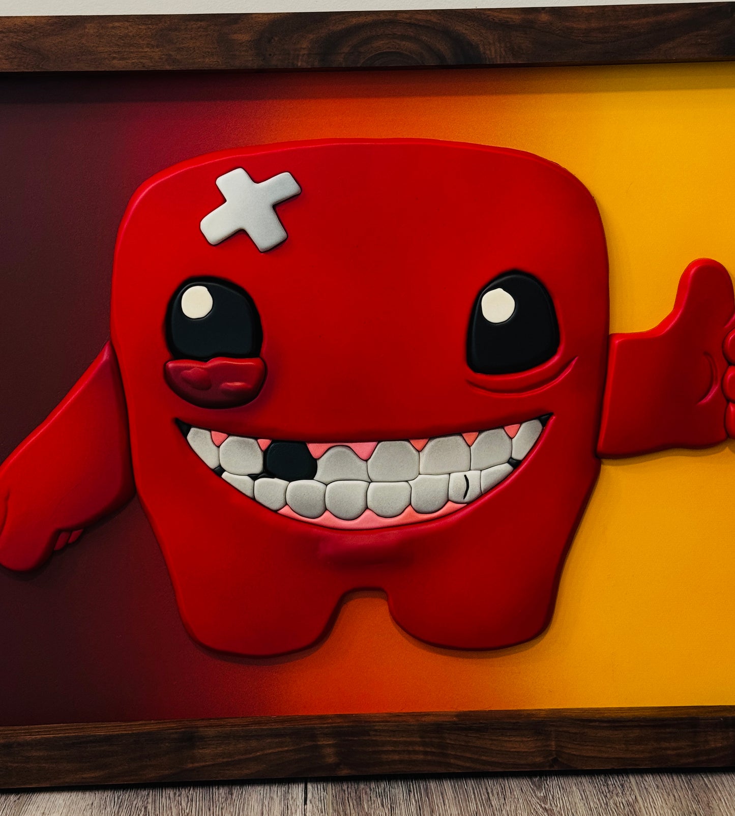 Super Meaty Handmade Sign