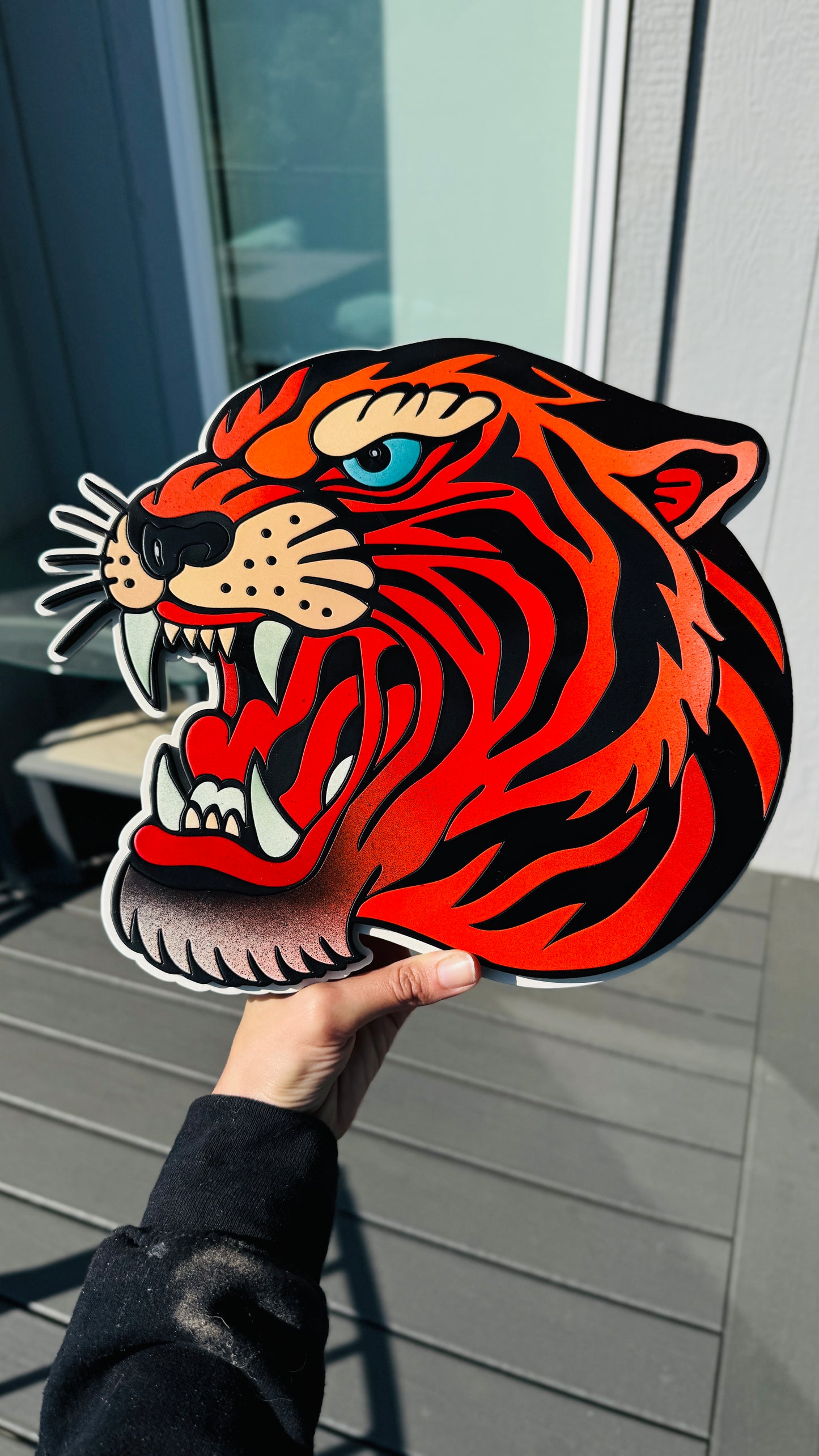 Tiger Trad Tattoo Wall Hanging