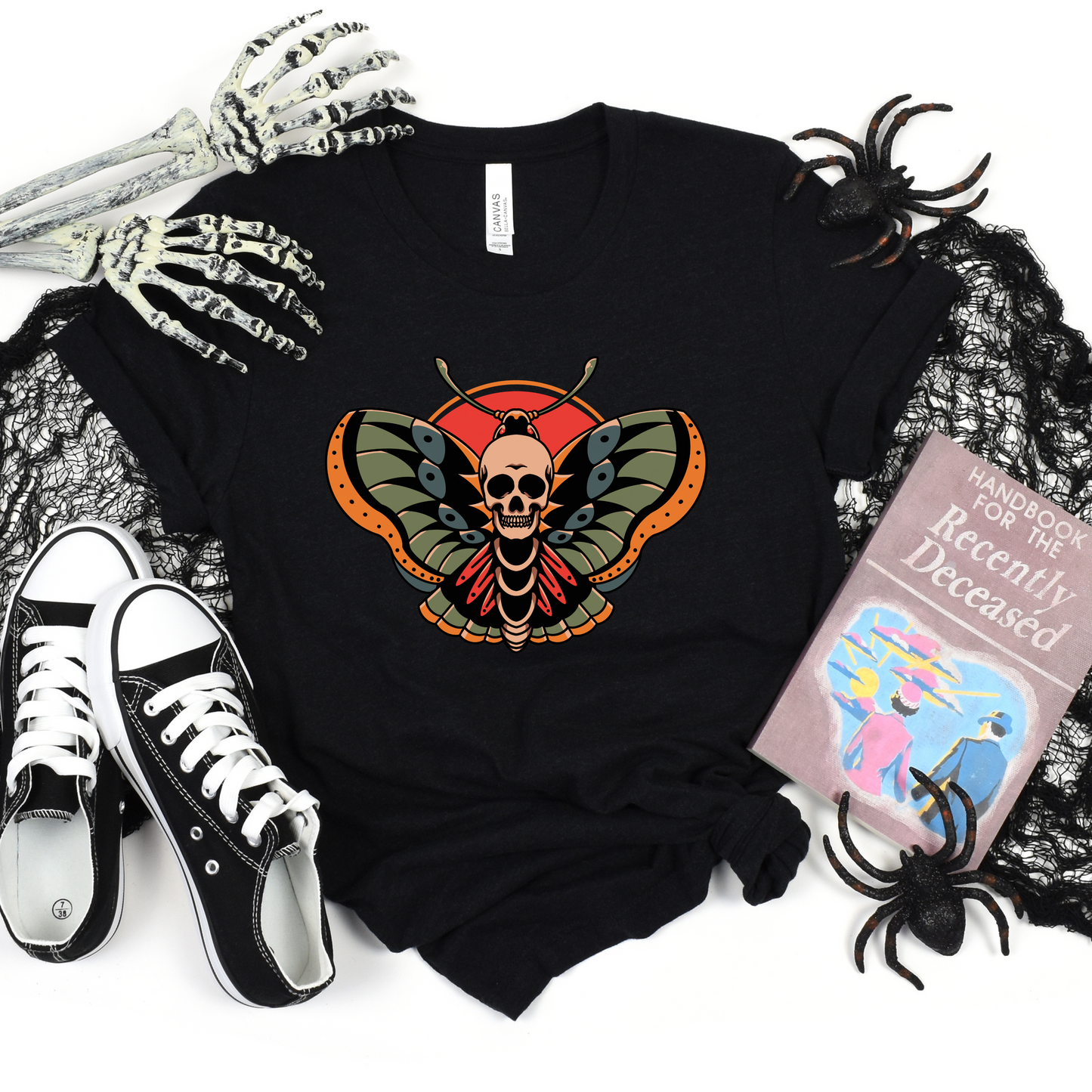 Death Moth Luna Moth Flash Tattoo Sweater Tee