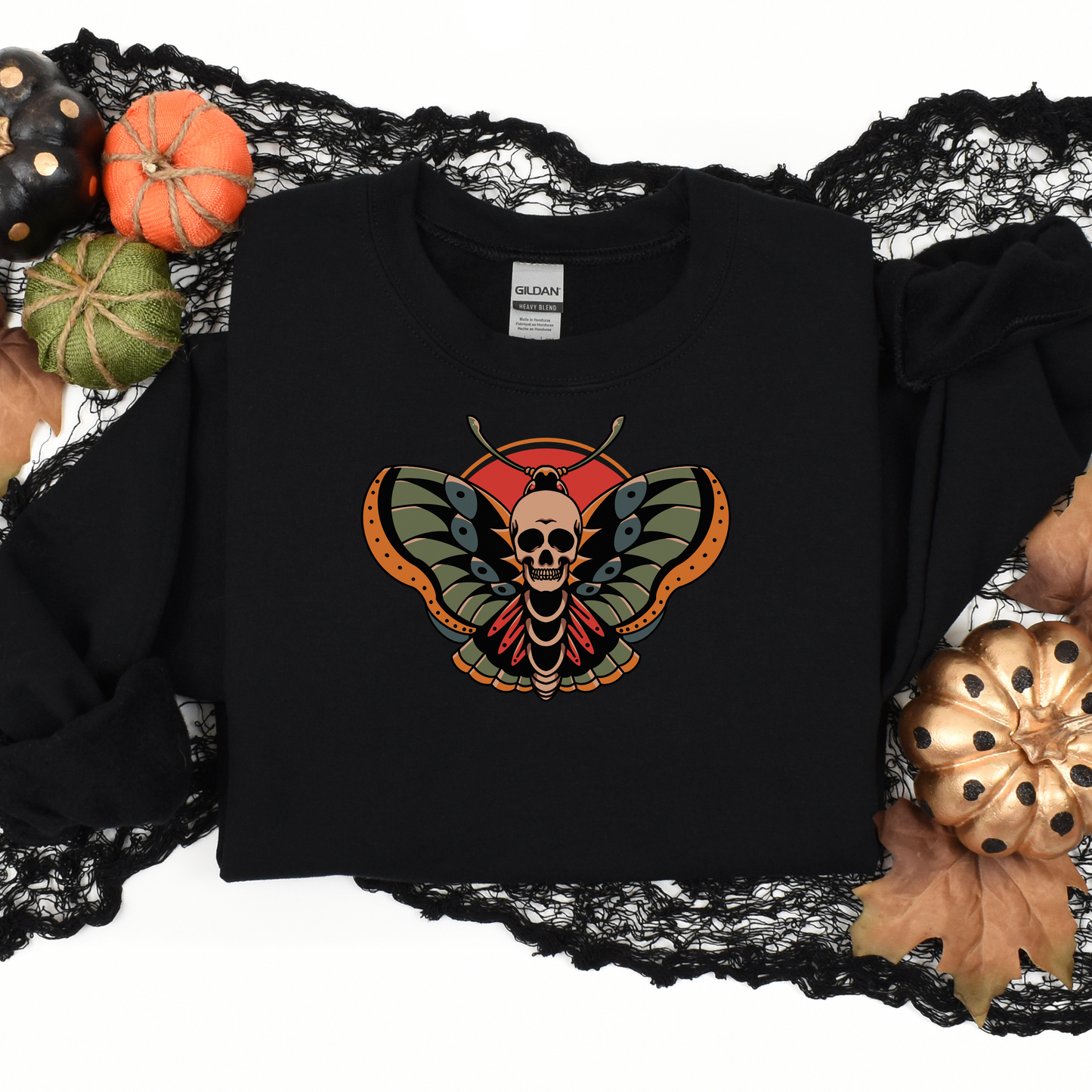 Death Moth Luna Moth Flash Tattoo Sweater Tee