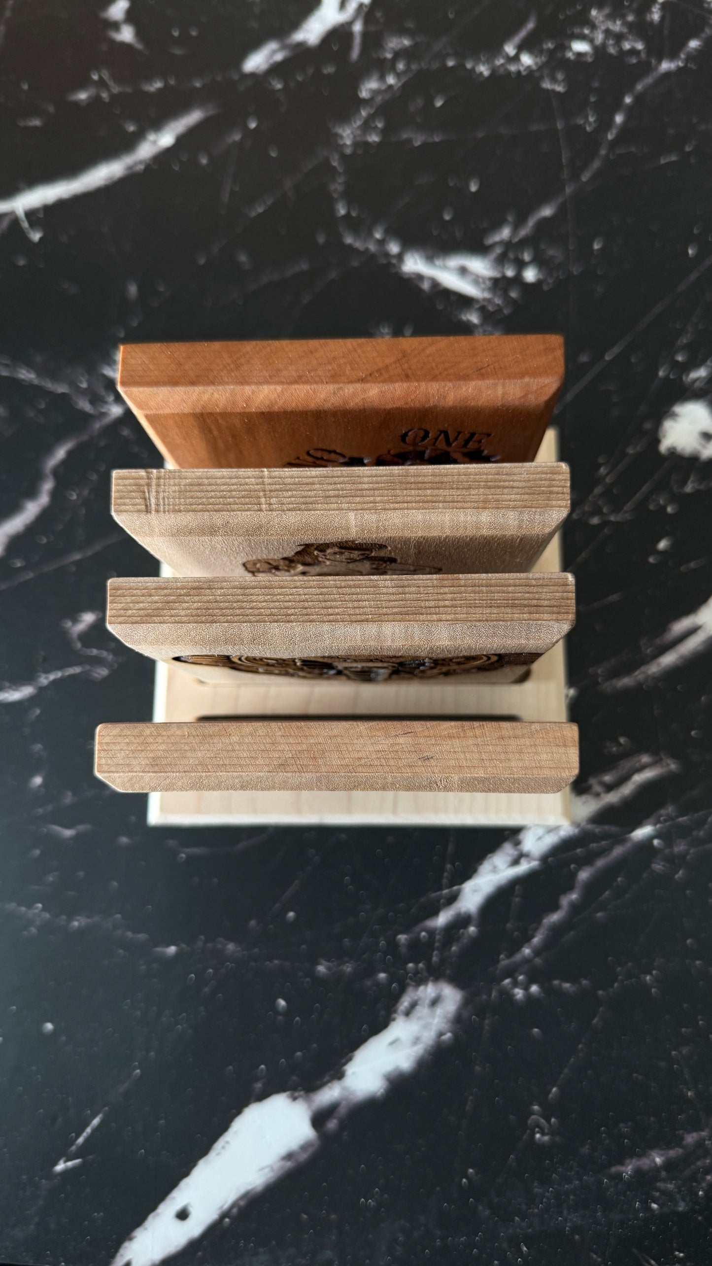 Tattoo Coasters Set of 4 with Base