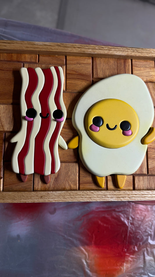 Bacon and Egg Besties Wall Decor