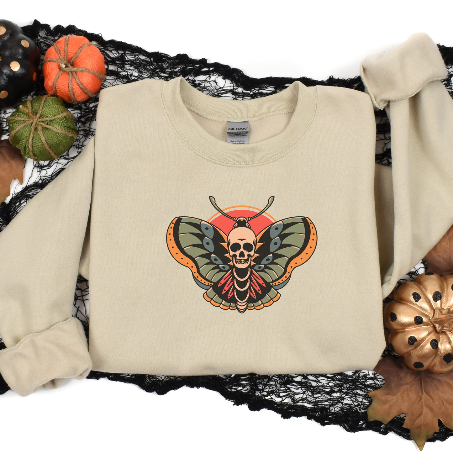 Death Moth Luna Moth Flash Tattoo Sweater Tee