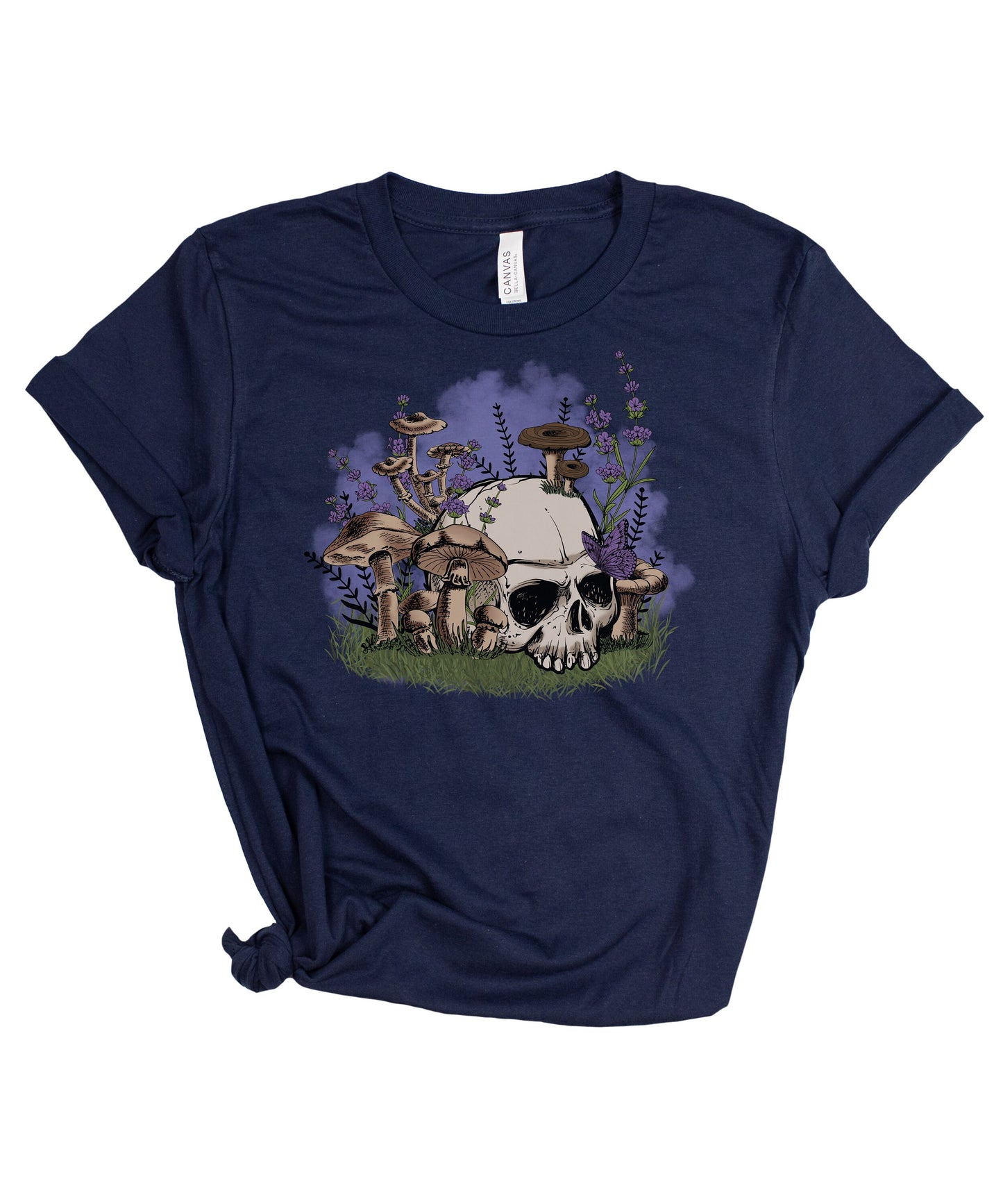 Cottagecore Skull Mushroom Shirt