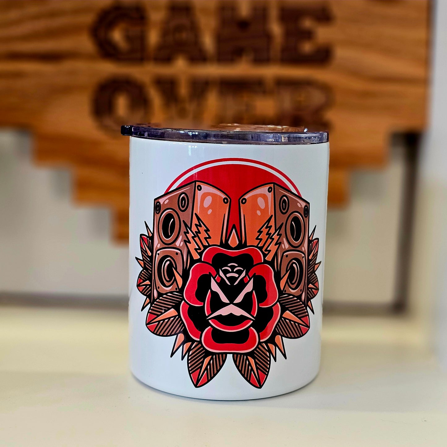 Audiophile Tattoo Music Lover 10 oz insulated Tumbler