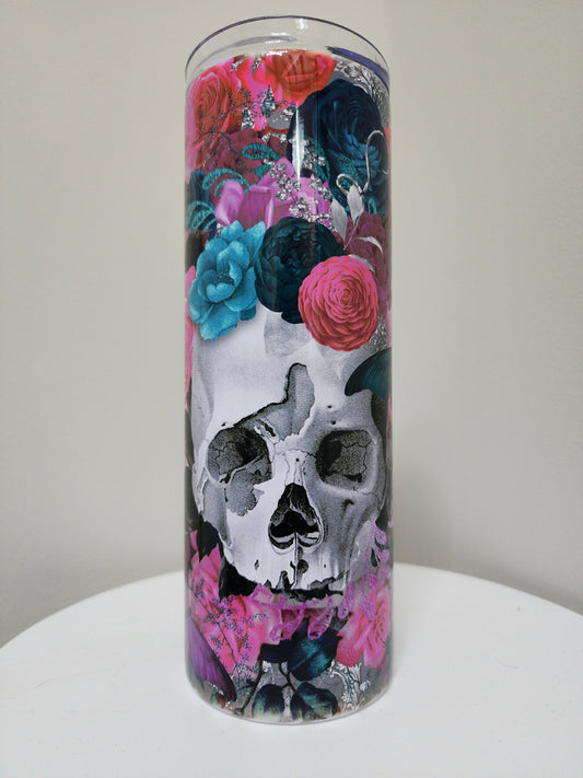 Gothic Skull Roses Tumbler - 20 oz Insulated