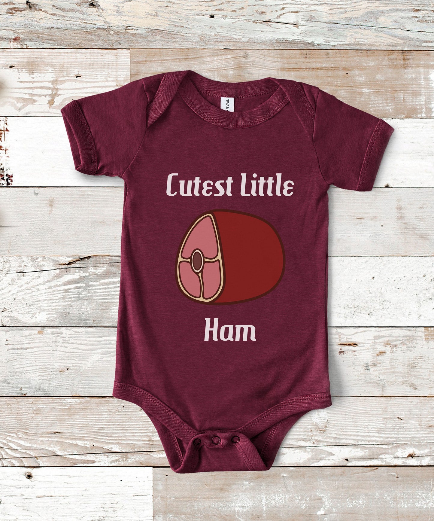 Cutest Little Ham One Piece Baby Bodysuit