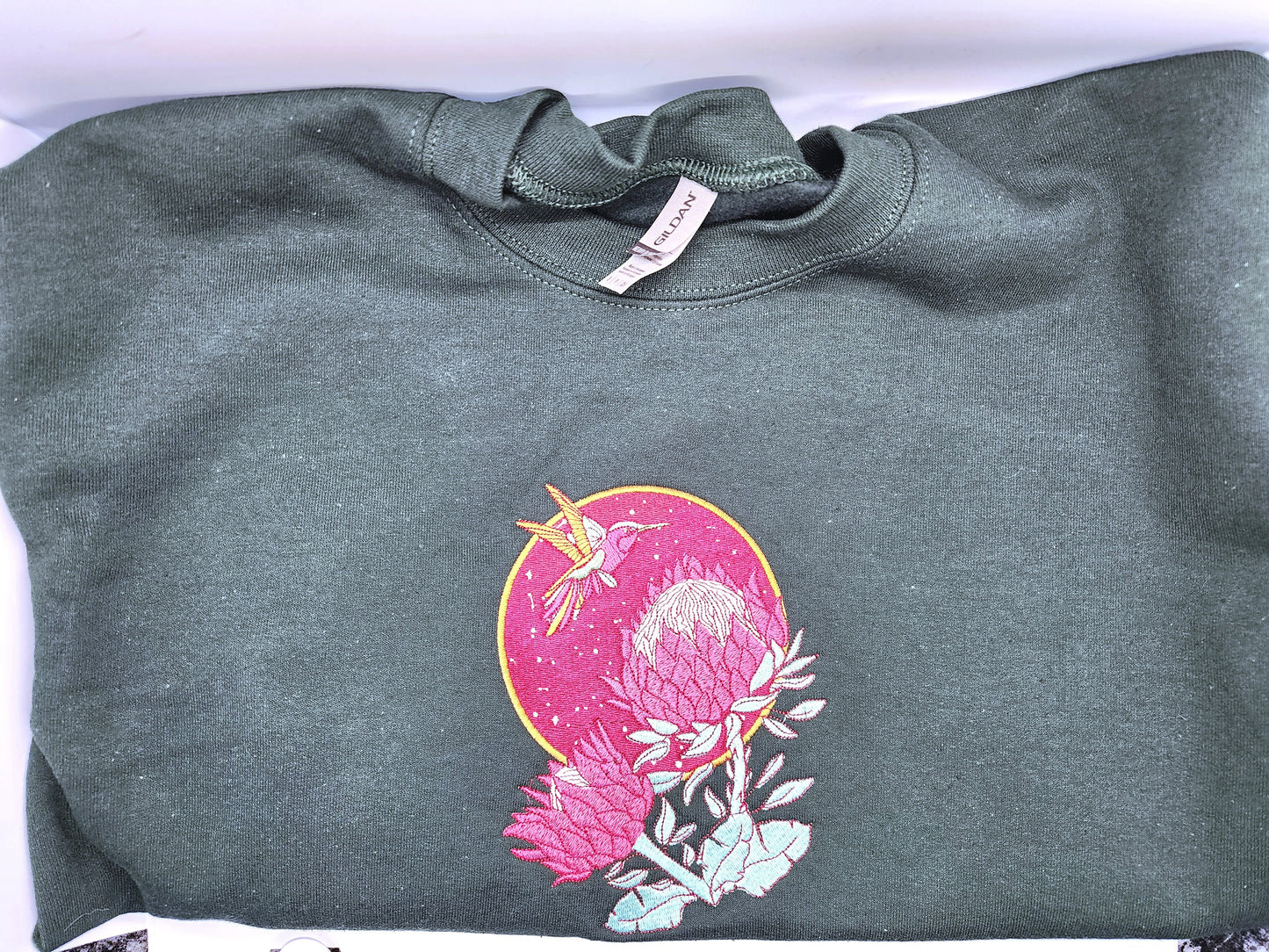 Embroidered Hummingbird Sweater