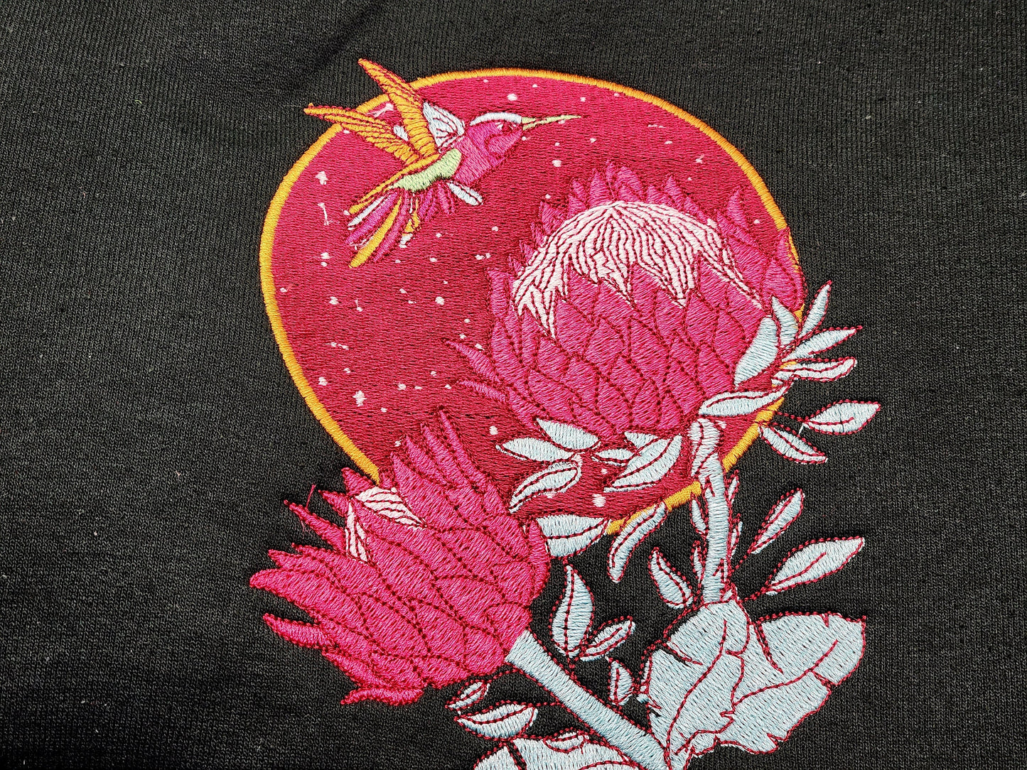 Embroidered Hummingbird Sweater