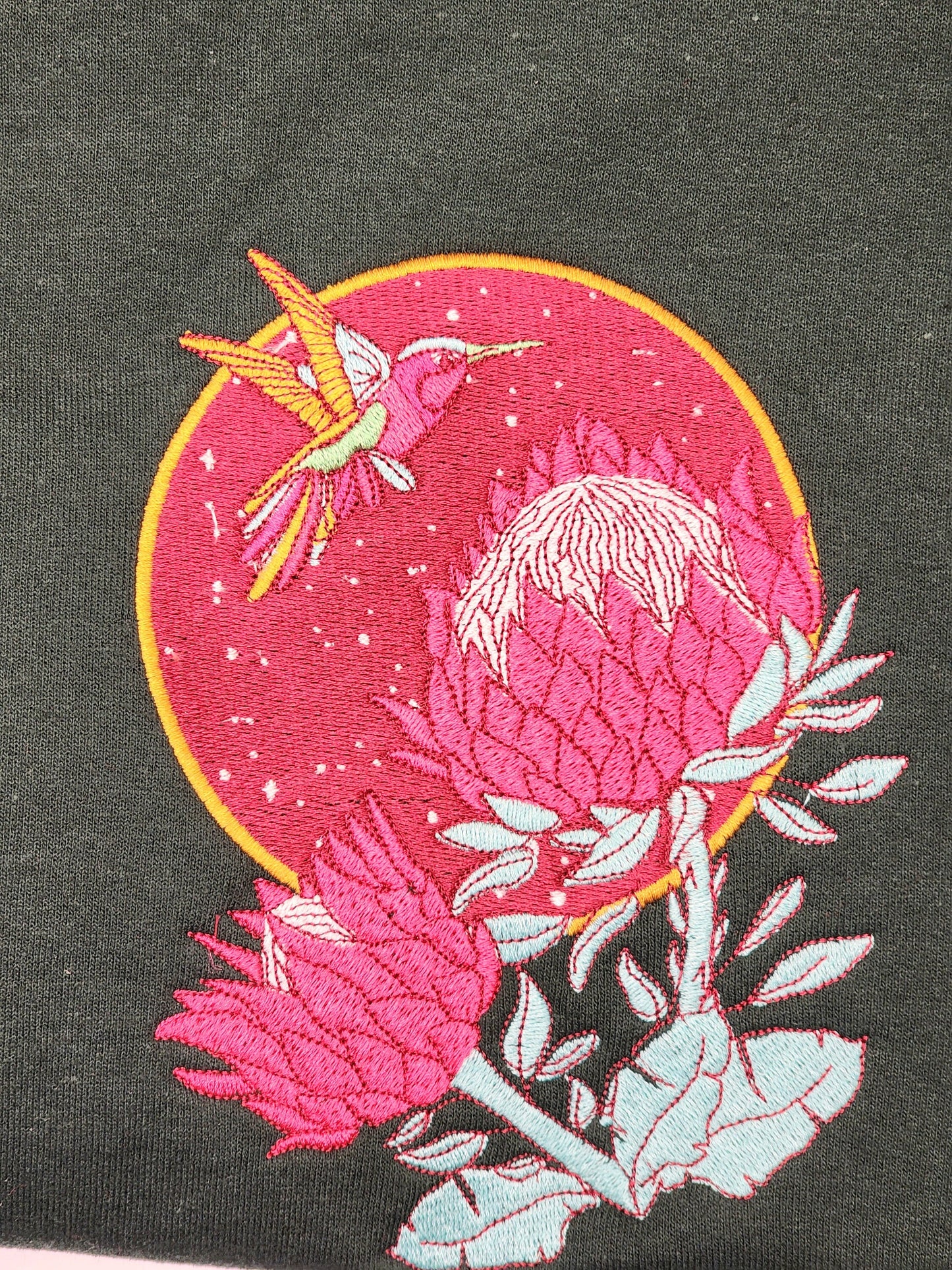 Embroidered Hummingbird Sweater
