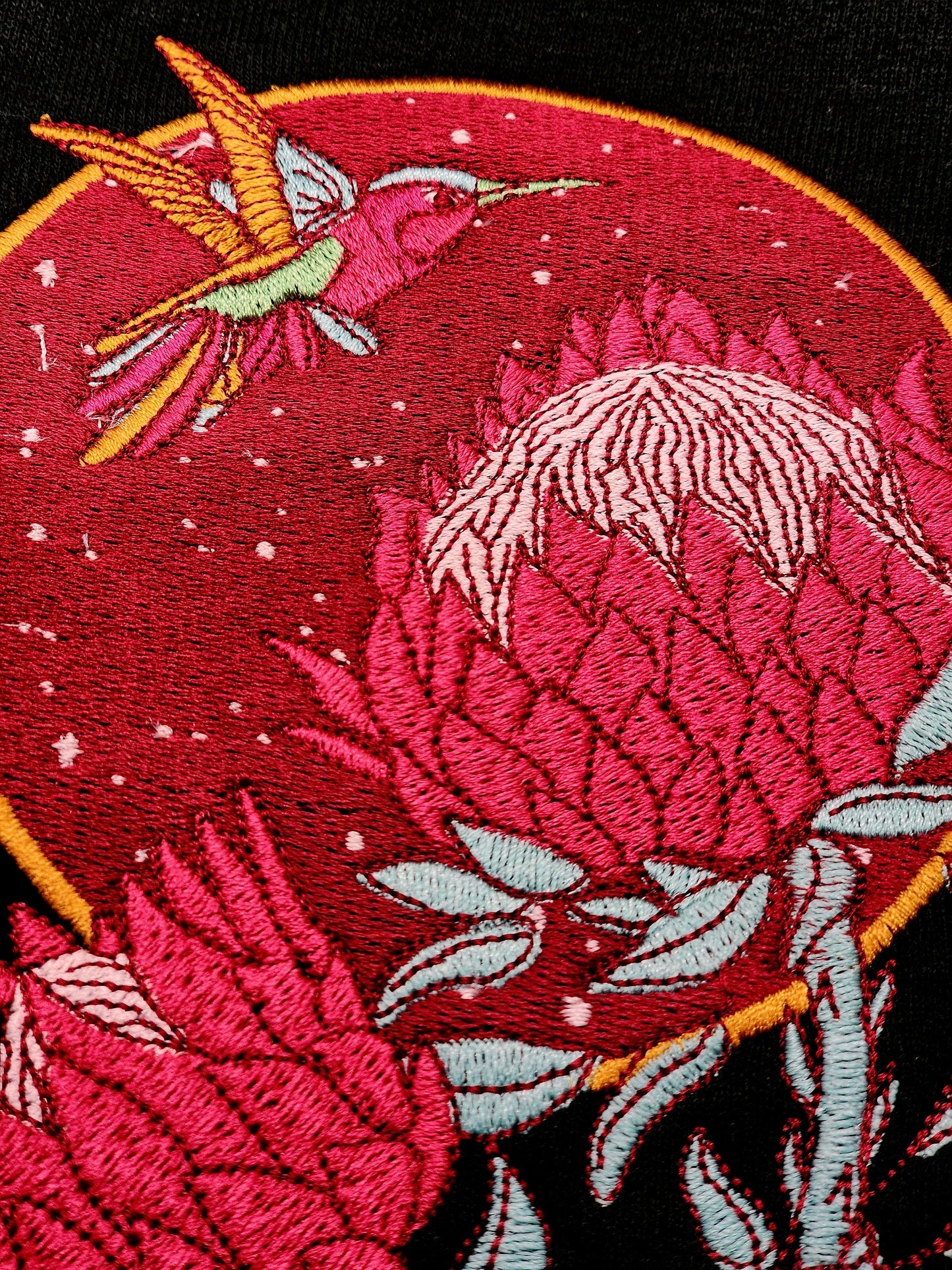 Embroidered Hummingbird Sweater