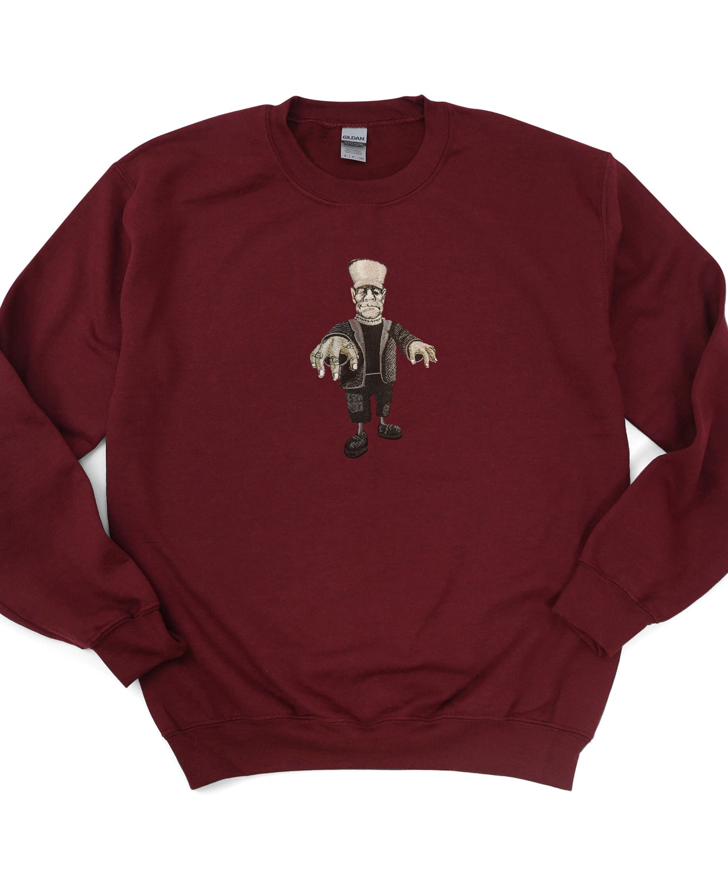 Embroidered Frankenstein's Monster Sweater