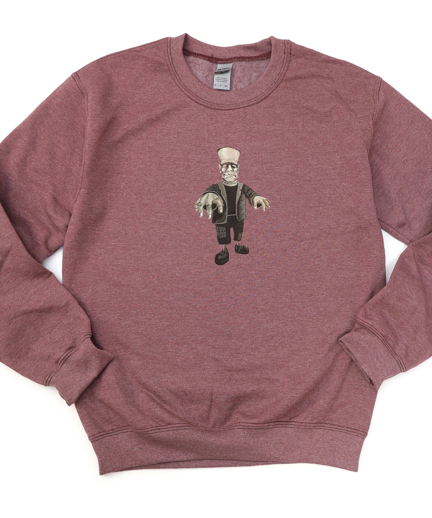Embroidered Frankenstein's Monster Sweater