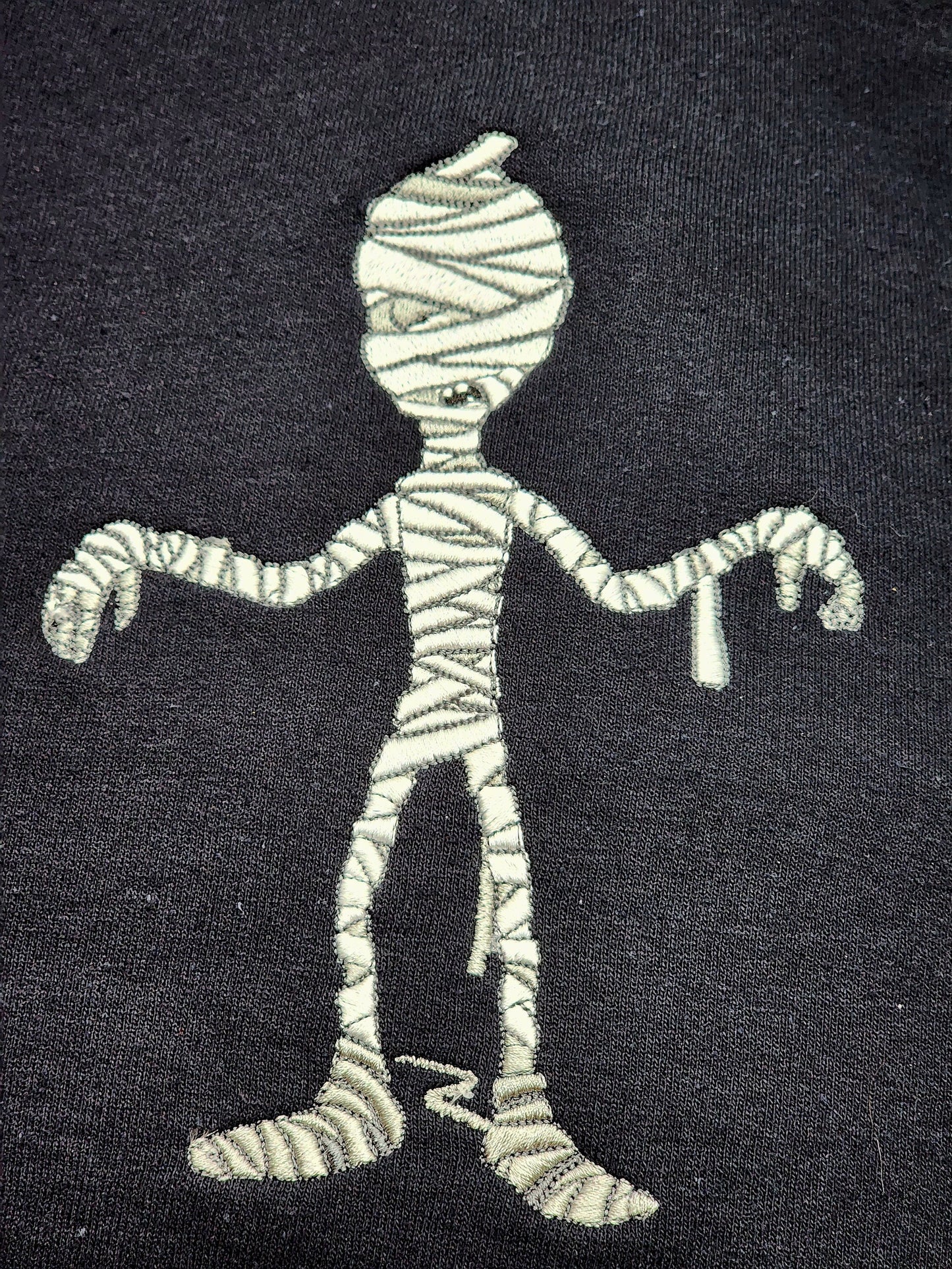Spooky Embroidered Halloween Top, Zombie Undead Sweater