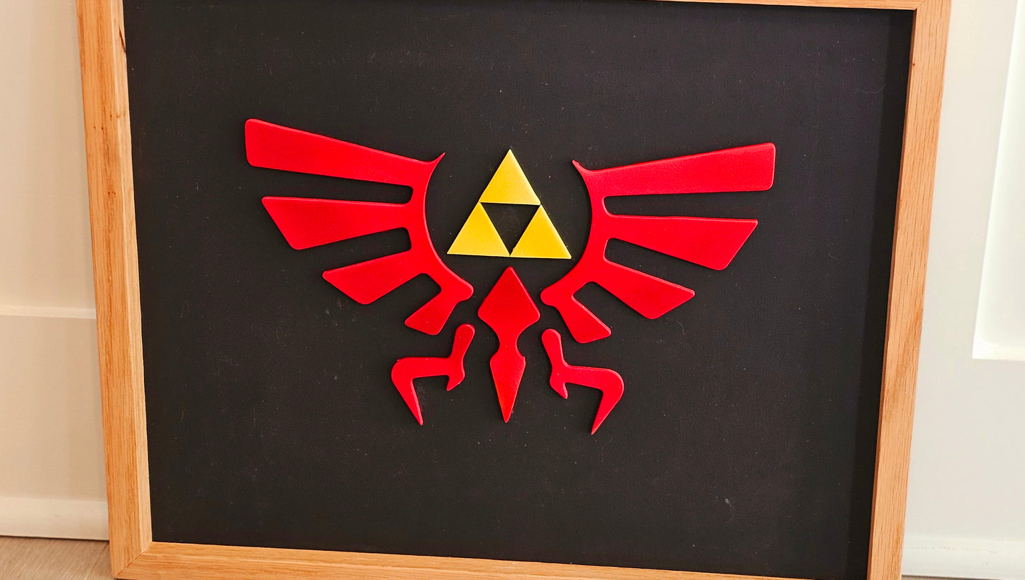 Hylian Crest The Legend Handmade Wooden Wall Decor