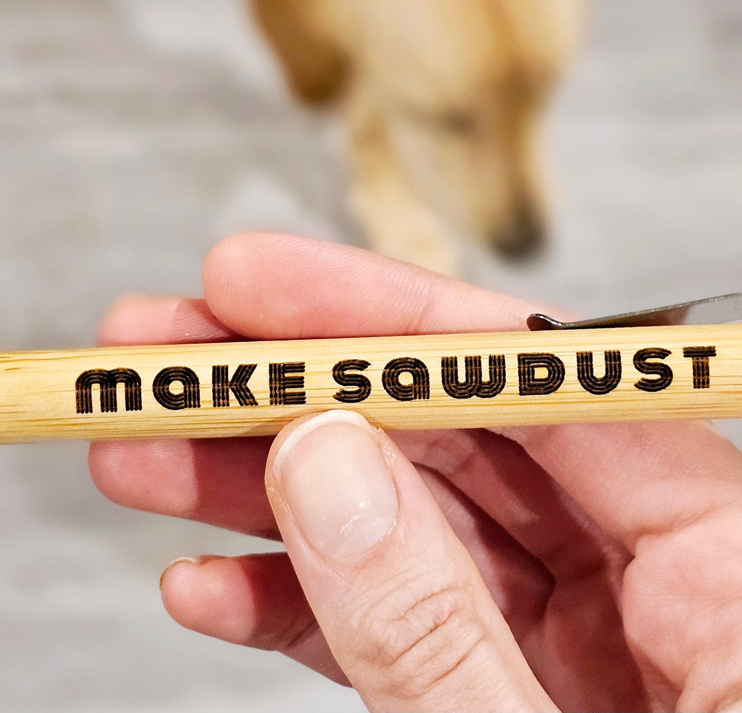 Make Sawdust Woodworking Engraved Bamboo Pen