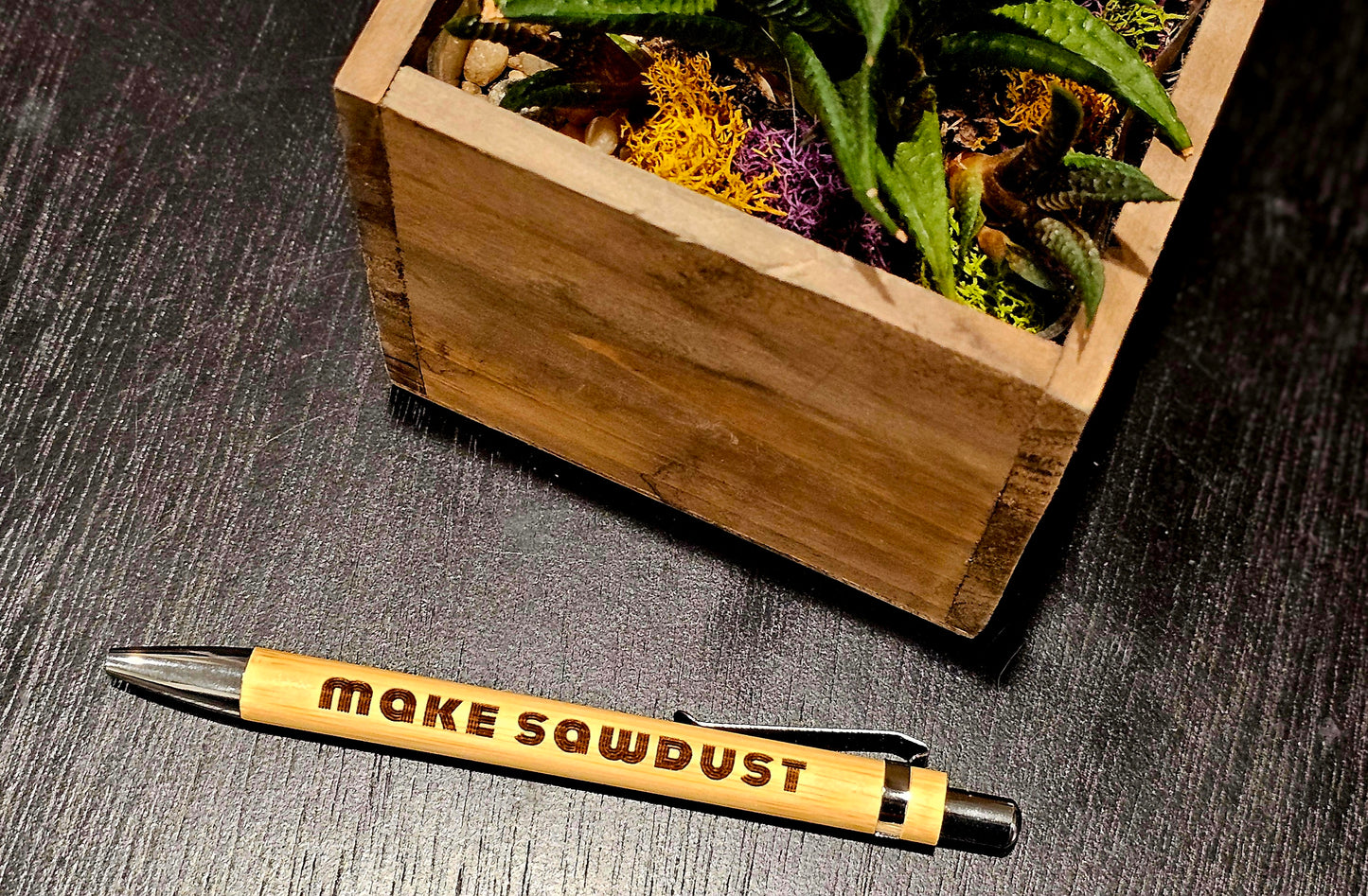 Make Sawdust Woodworking Engraved Bamboo Pen