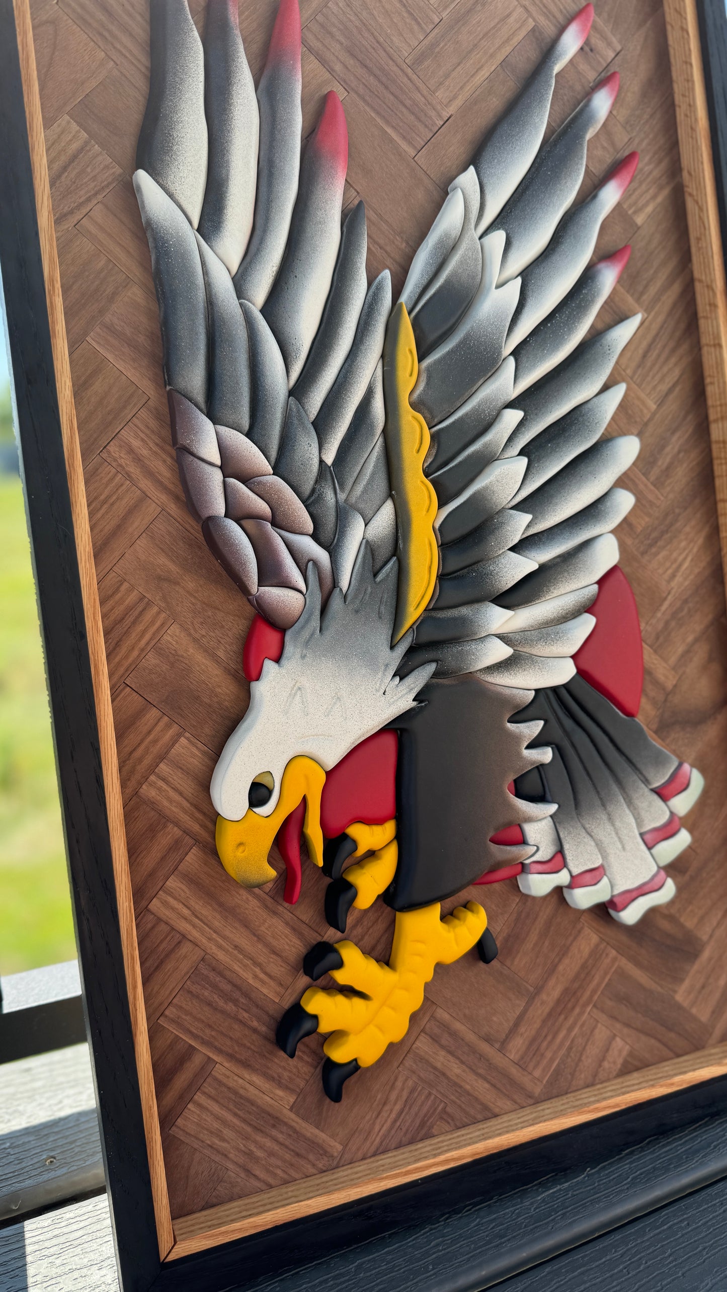 The Eagle Traditional Tattoo Inspired Scroll Saw Decor