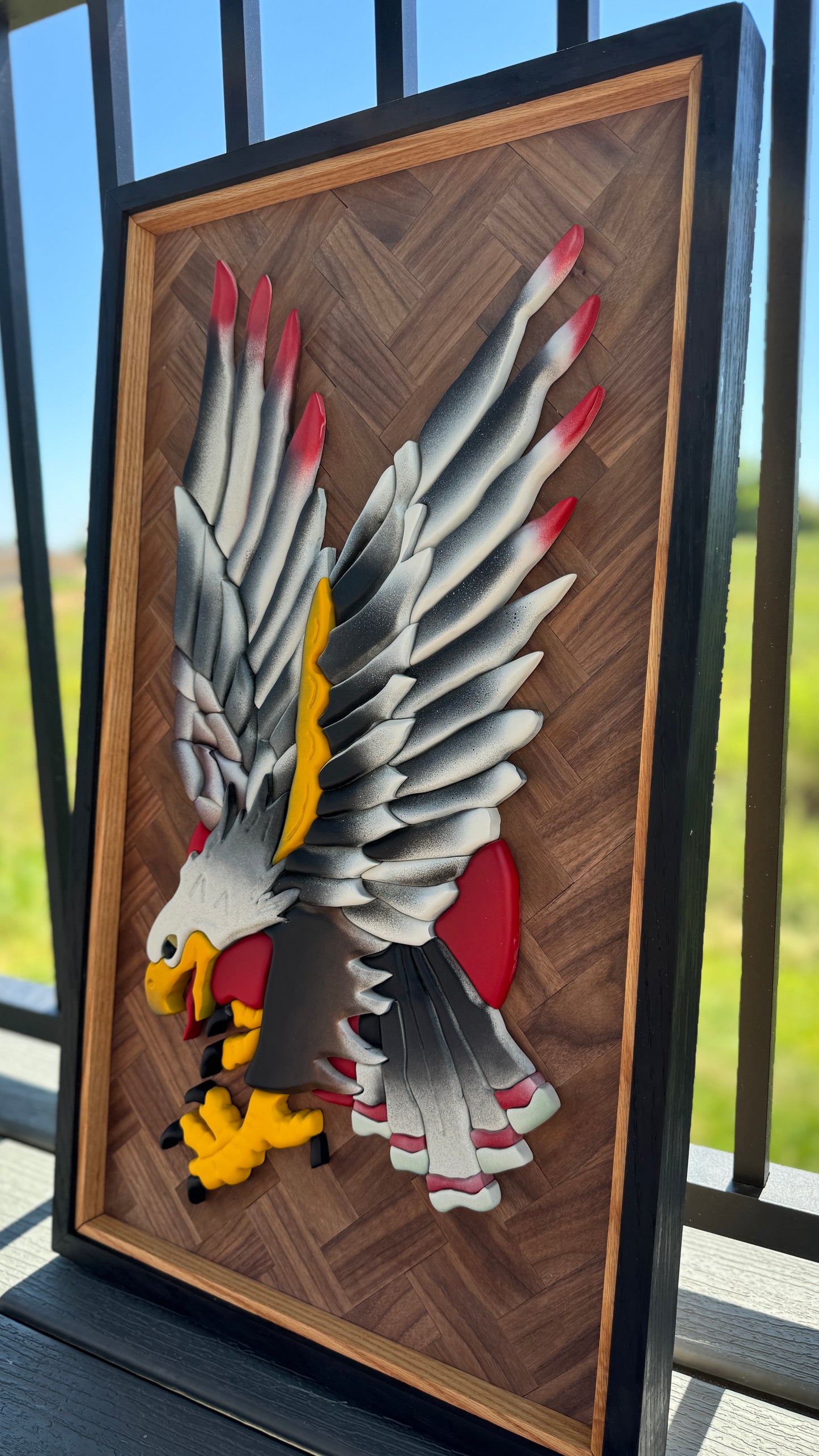 The Eagle Traditional Tattoo Inspired Scroll Saw Decor