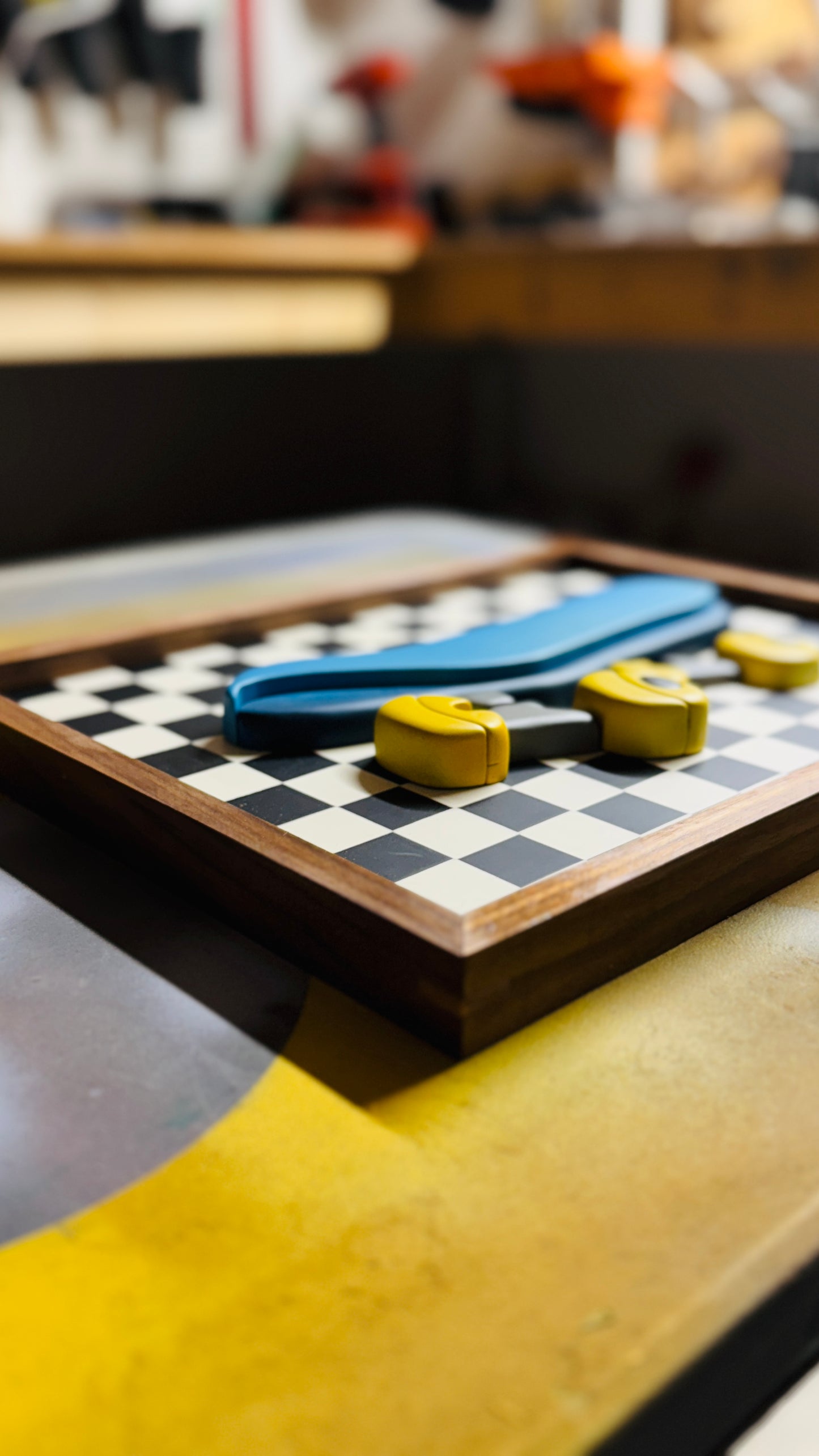Nostalgia Checkered Skateboard
