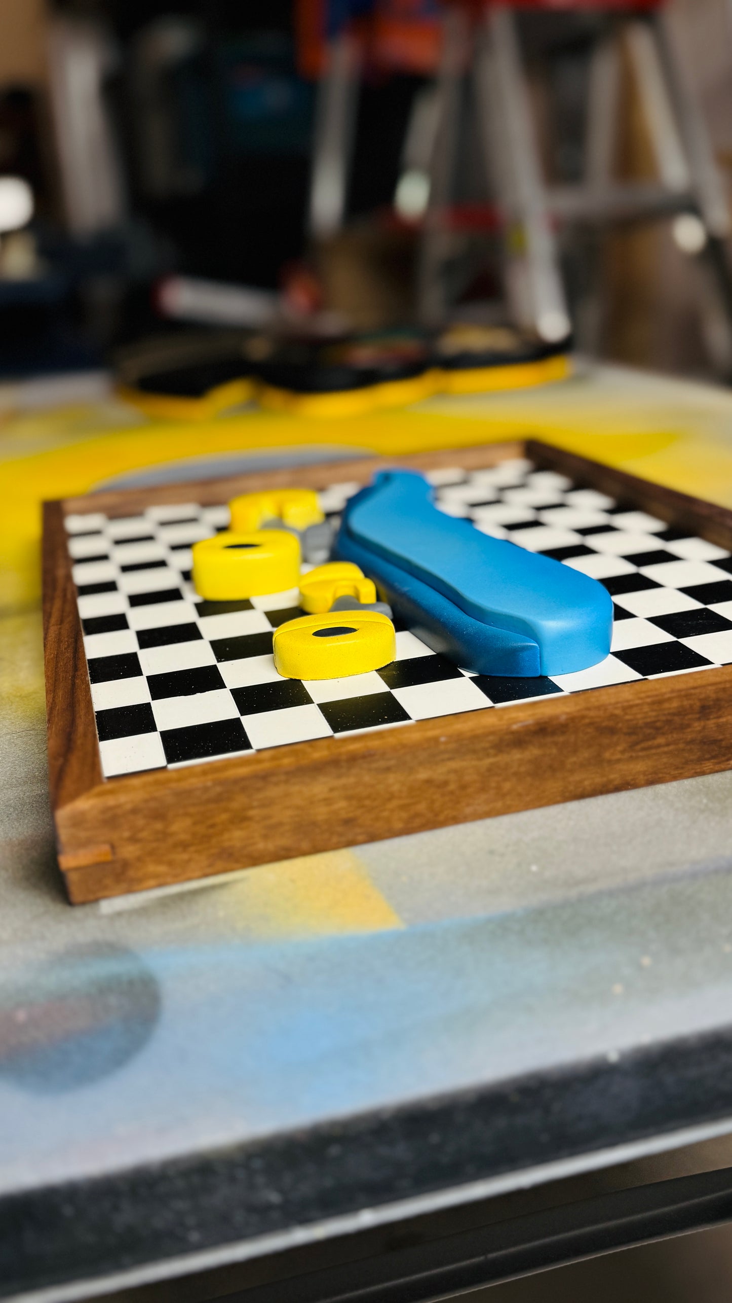 Nostalgia Checkered Skateboard