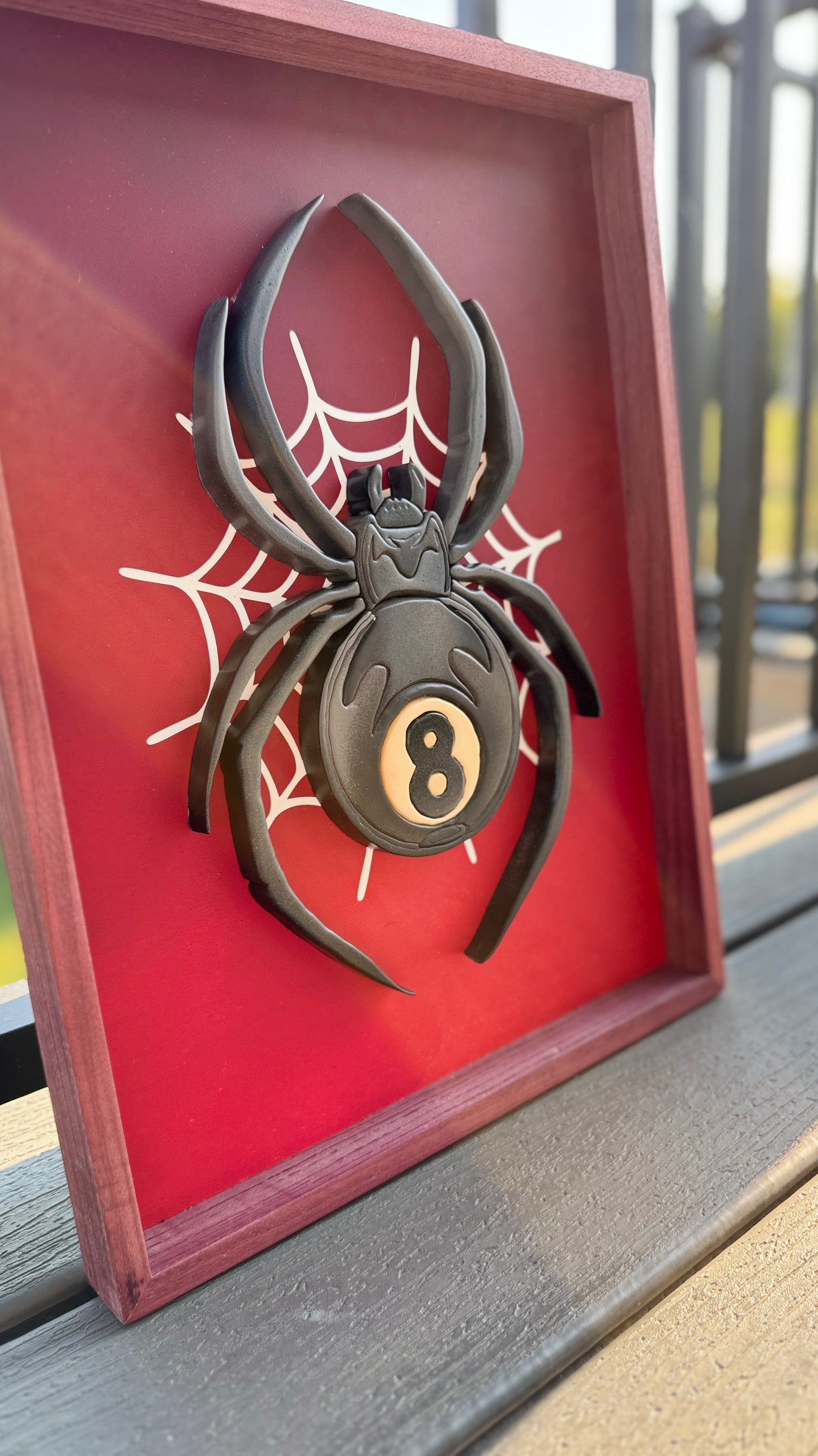 Spiderweb 8 ball Tattoo Inspired Home Decor