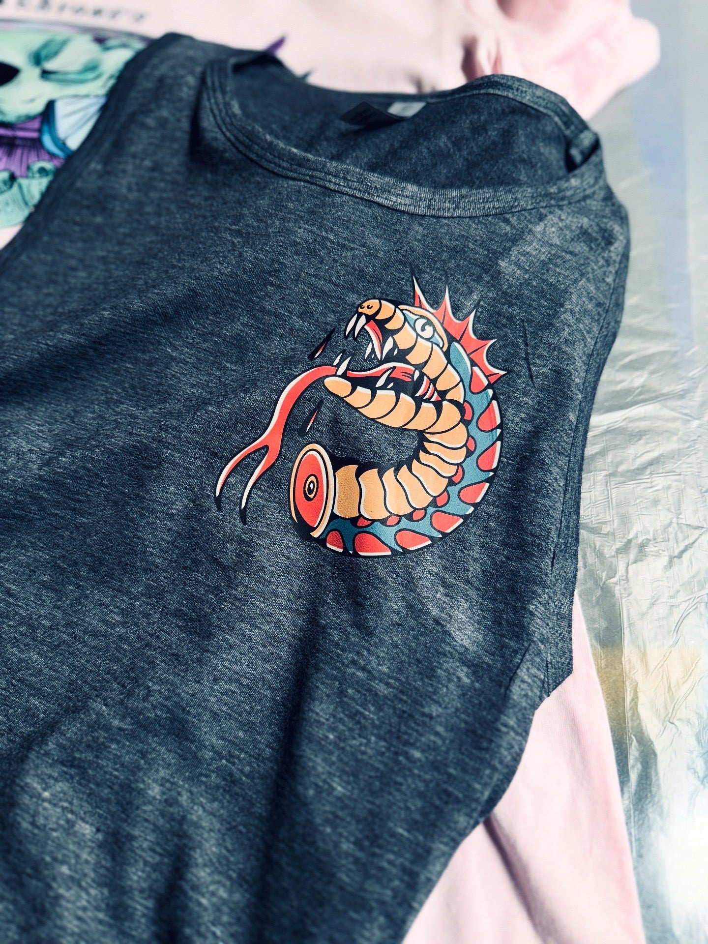 Snake Head Trad Tattoo Tee/Crop
