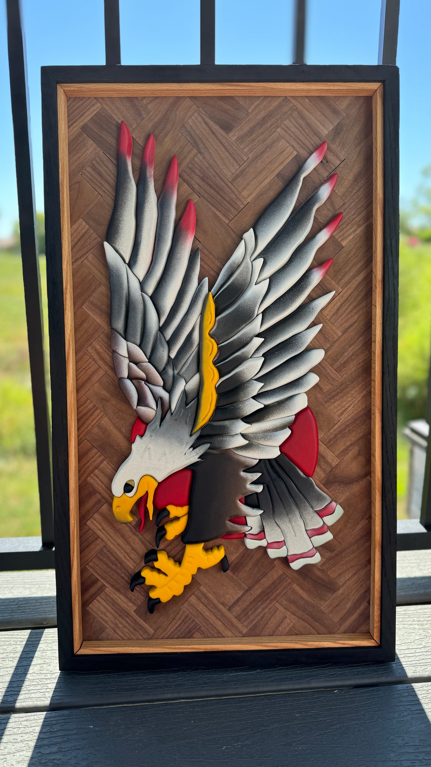 The Eagle Traditional Tattoo Inspired Scroll Saw Decor