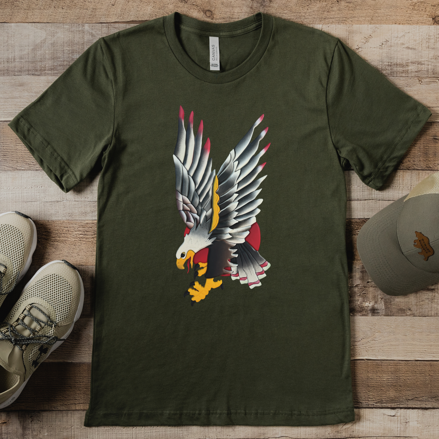 The Eagle KC Exclusive Wood Art Tees