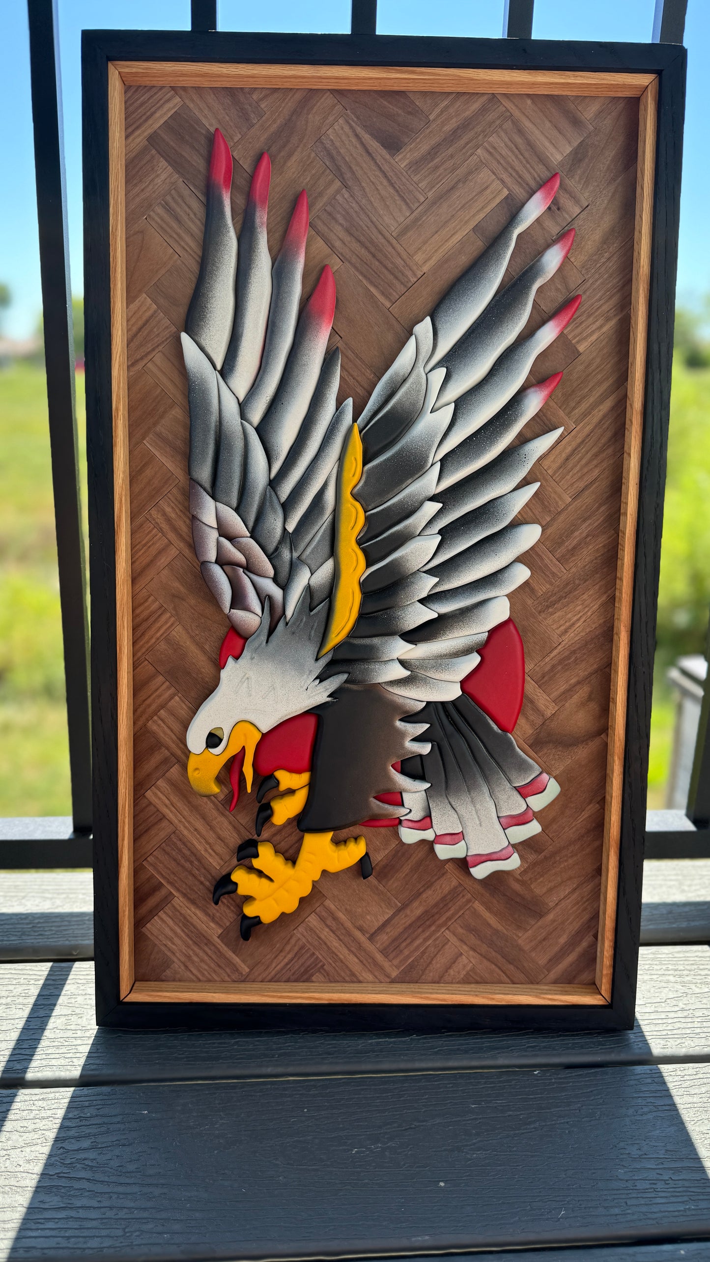 The Eagle Traditional Tattoo Inspired Scroll Saw Decor