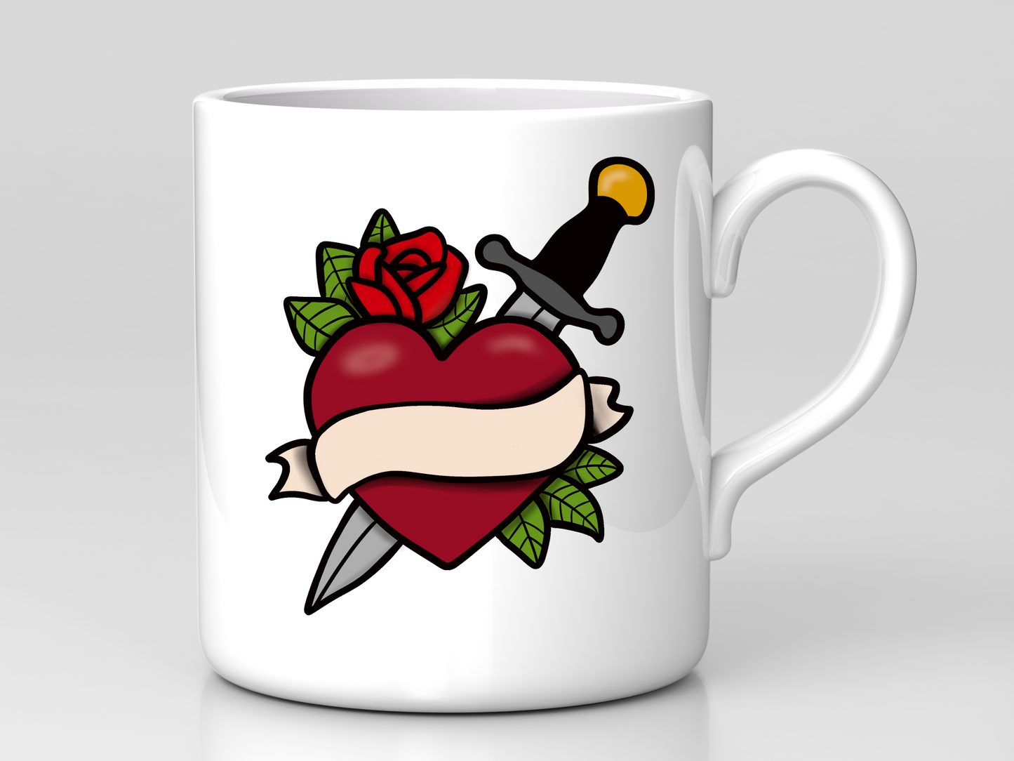 Valentine’s Day Rad Trad Tattoo Personalized Drinkware