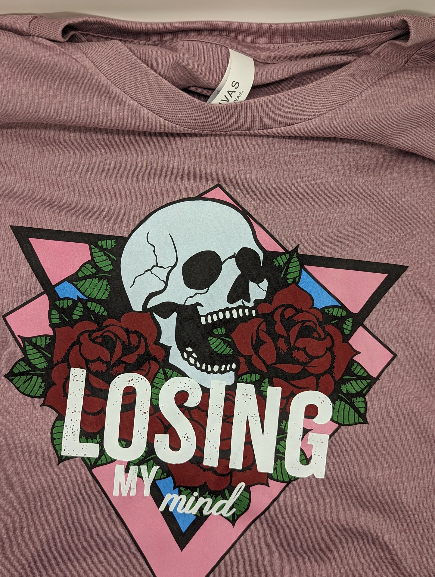 Losing My Mind Gothic Skull Shirt Gothic Tee