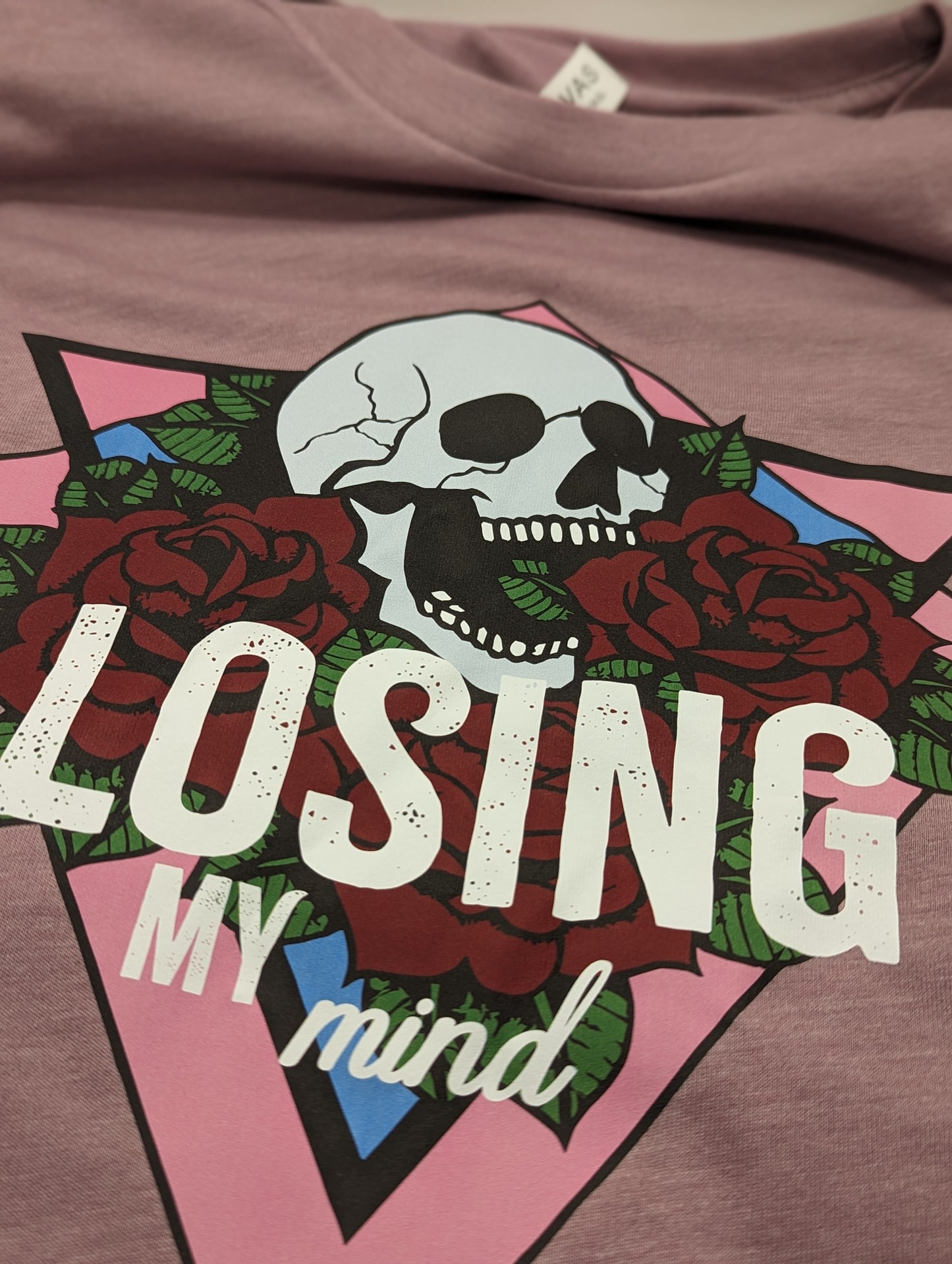 Losing My Mind Gothic Skull Shirt Gothic Tee