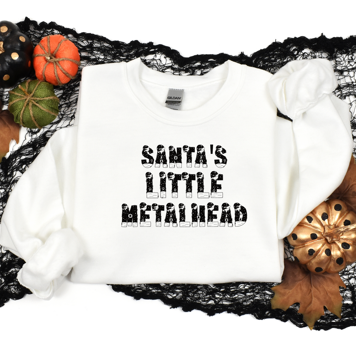 Santa's Little Metalhead Shirt, Unisex Sweater - Toddler Option Available