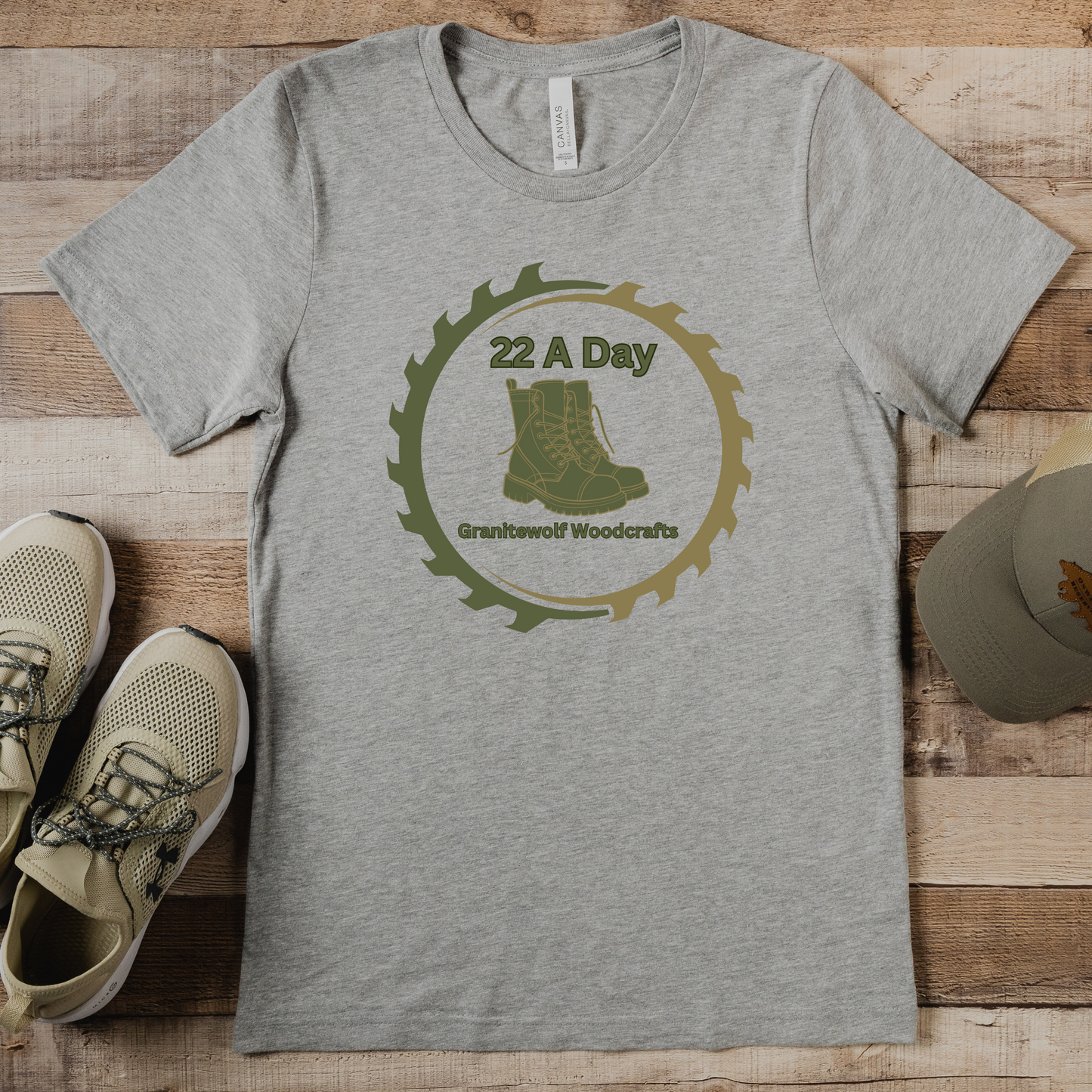 22 a Day Granitewolf Woodcrafts Official Merch & Tees, Veteran Suicide Awareness Shirt