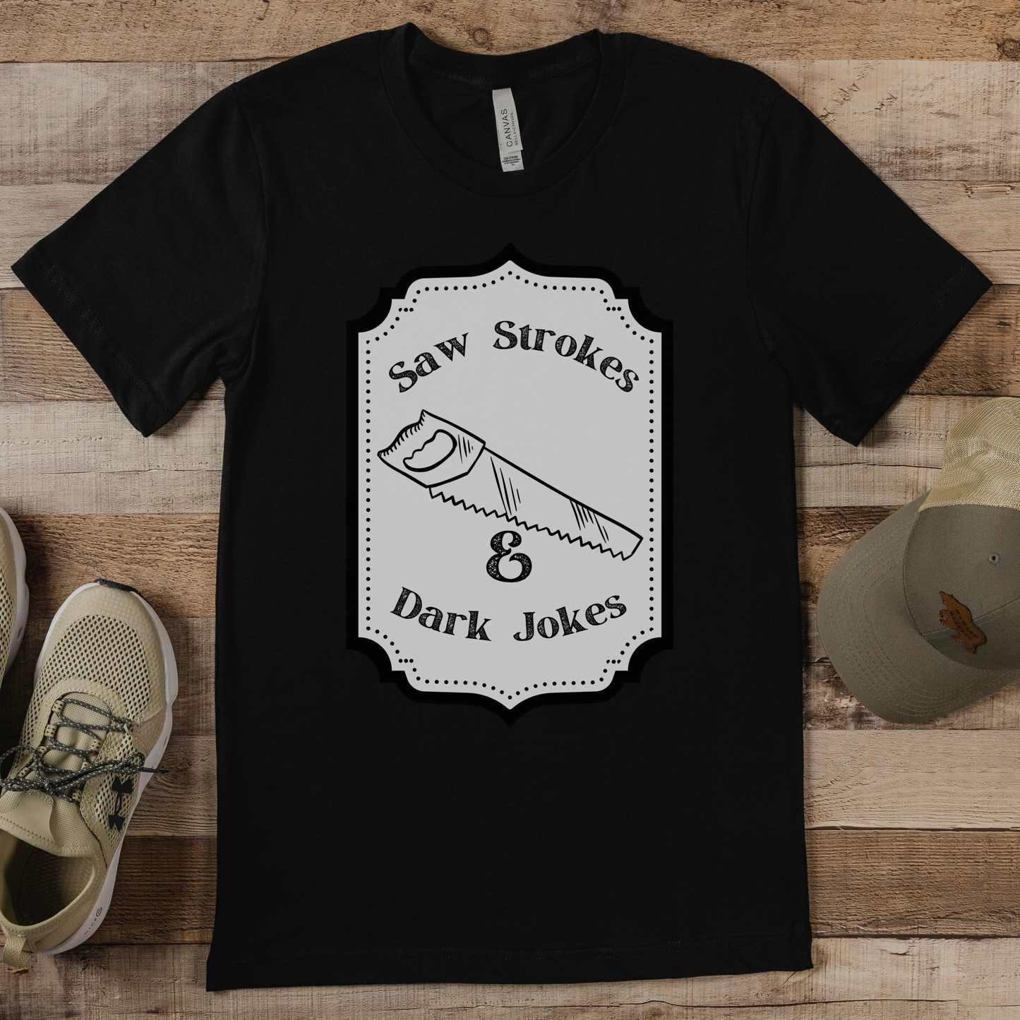 Saw Strokes & Dark Jokes Collab Tee