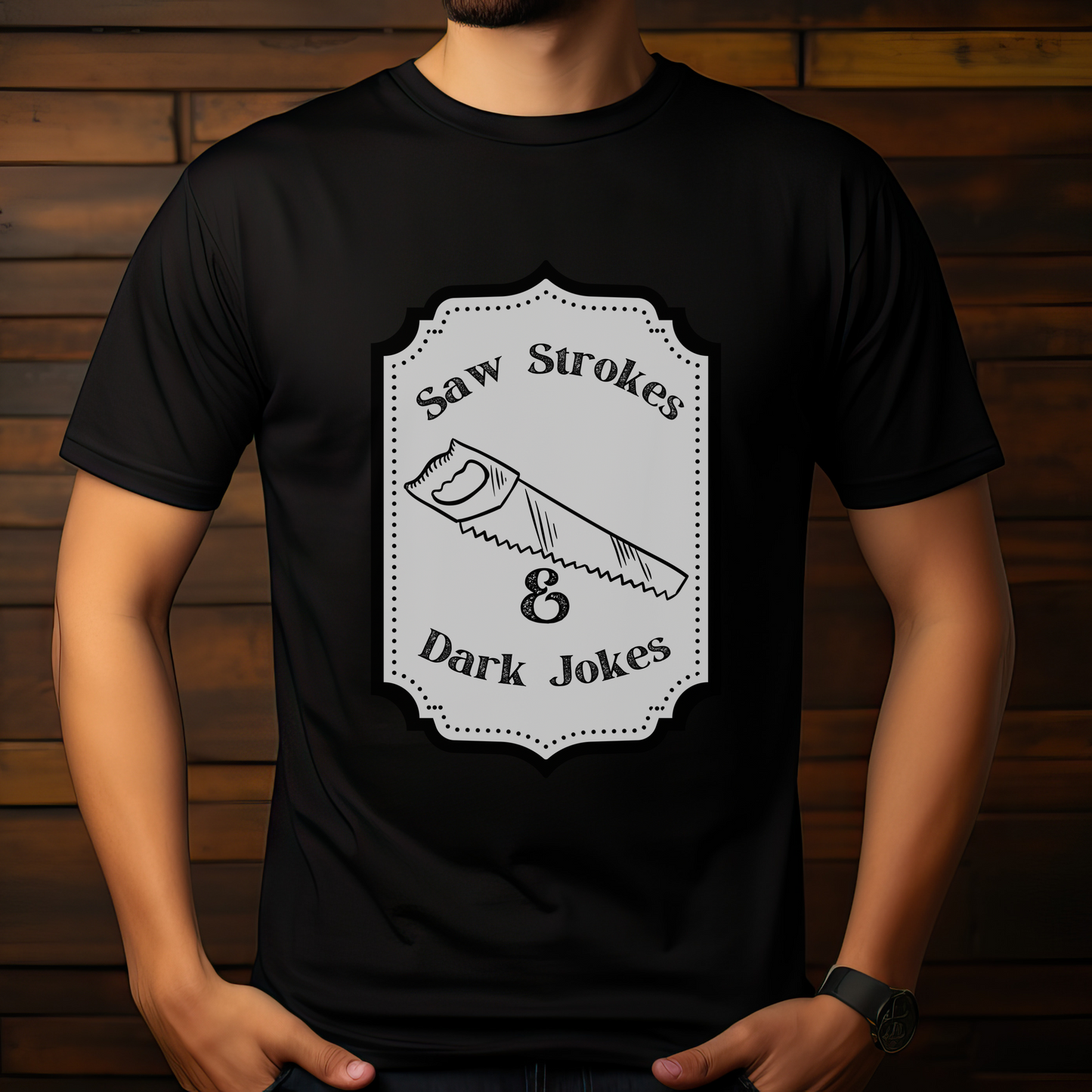 Saw Strokes & Dark Jokes Collab Tee