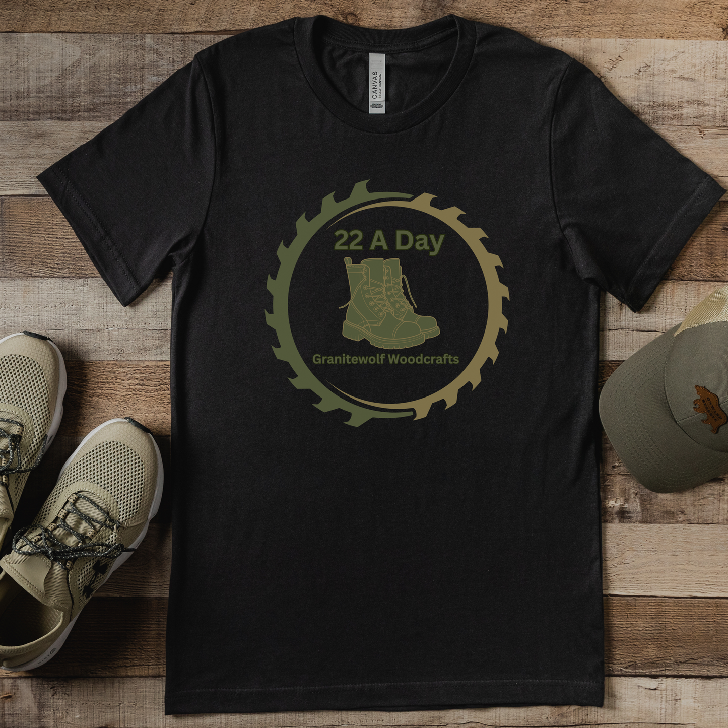 22 a Day Granitewolf Woodcrafts Official Merch & Tees, Veteran Suicide Awareness Shirt