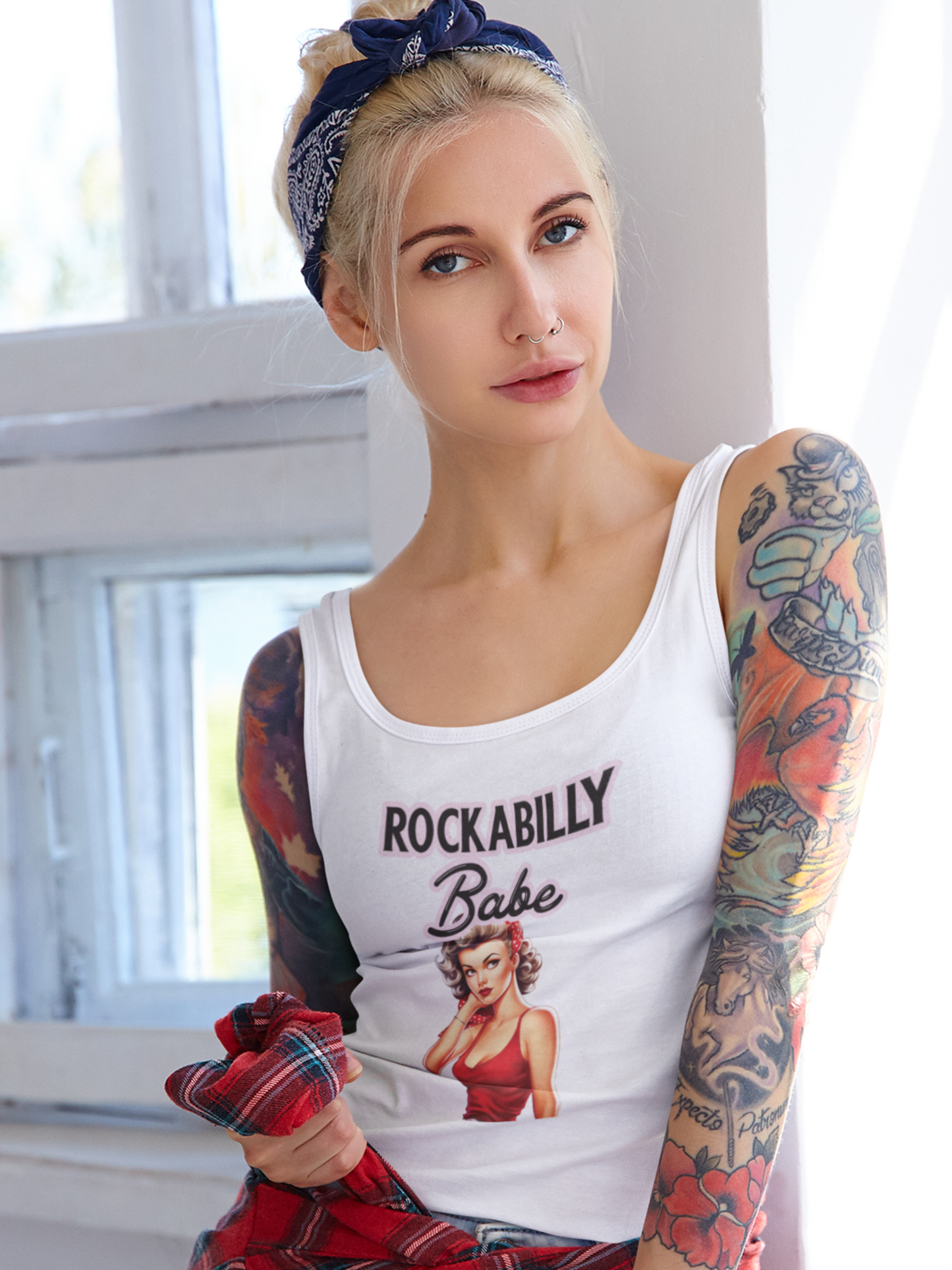 Rockabilly Babe Pinup Shirt, Pinup Clothing, Retro Aesthetic, 1950s Shirt, Bombshell shirt, Tattooed Mama Gift, Rockabilly Vintage Style Clothing, Horror Tee