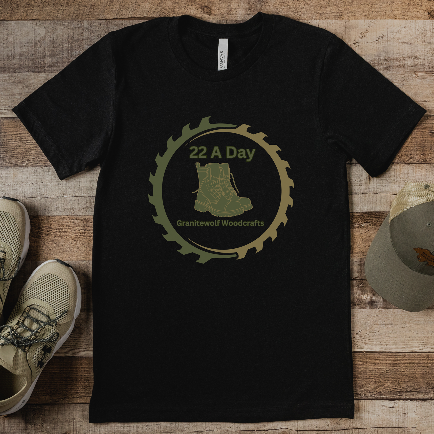 22 a Day Granitewolf Woodcrafts Official Merch & Tees, Veteran Suicide Awareness Shirt