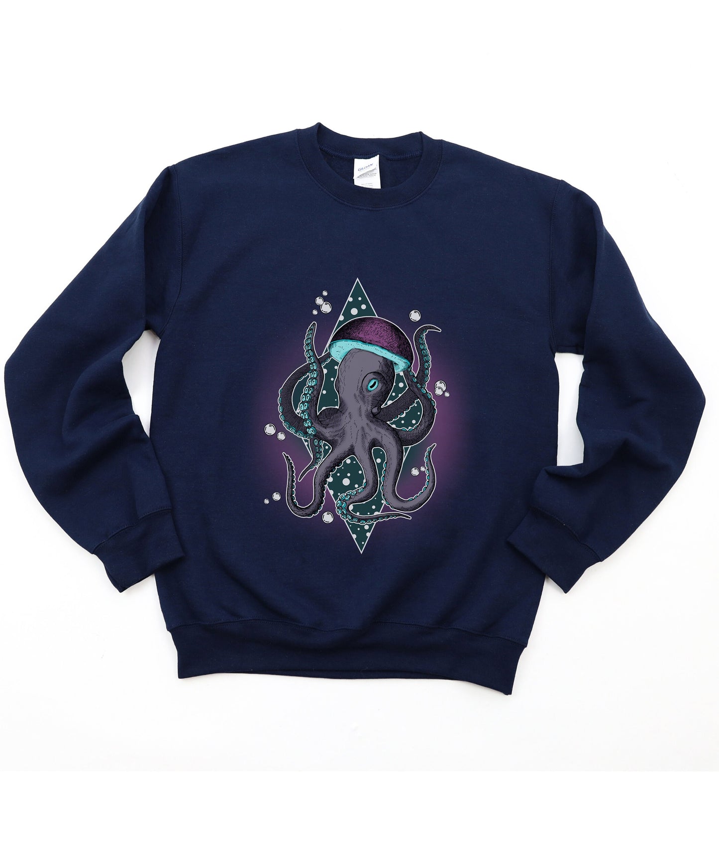 Octopus Cthulhu Crewneck Sweater|Steampunk Aesthetic Sweater|Kraken Vintage Style Top|Steampunk Clothing|Gothic Gift|Dark Horror Macabre