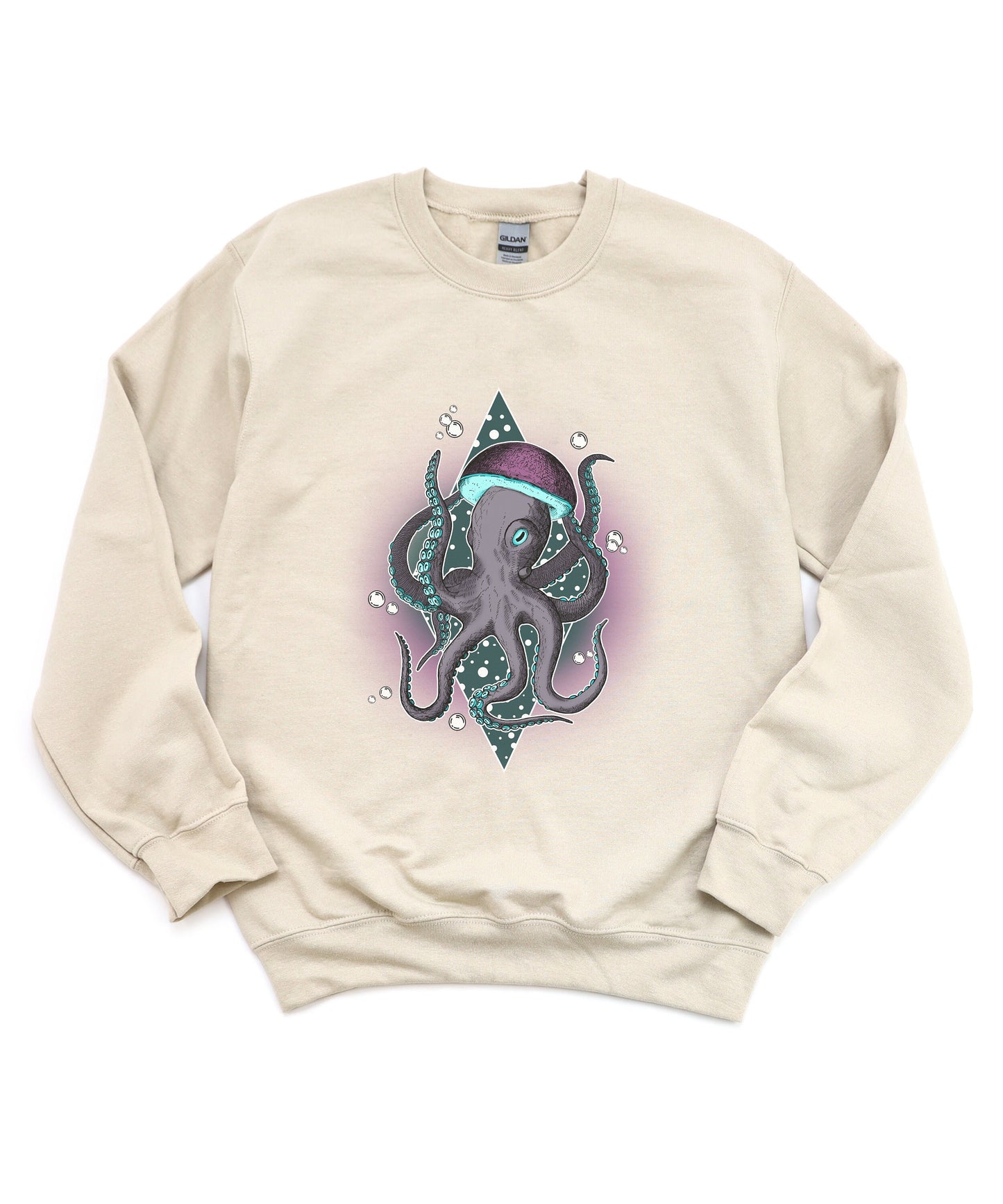 Octopus Cthulhu Crewneck Sweater|Steampunk Aesthetic Sweater|Kraken Vintage Style Top|Steampunk Clothing|Gothic Gift|Dark Horror Macabre