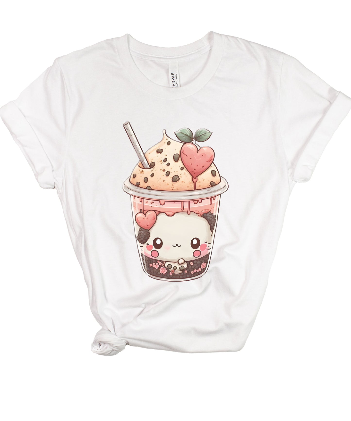 Bubble Boba Tea Kawaii Shirt, Book Lover Gift, Kawaii Anime Shirt, Ramen Tshirt, Cute Panda Shirt, Animal Lover Tee, Kawaii Gift, Cat Lover